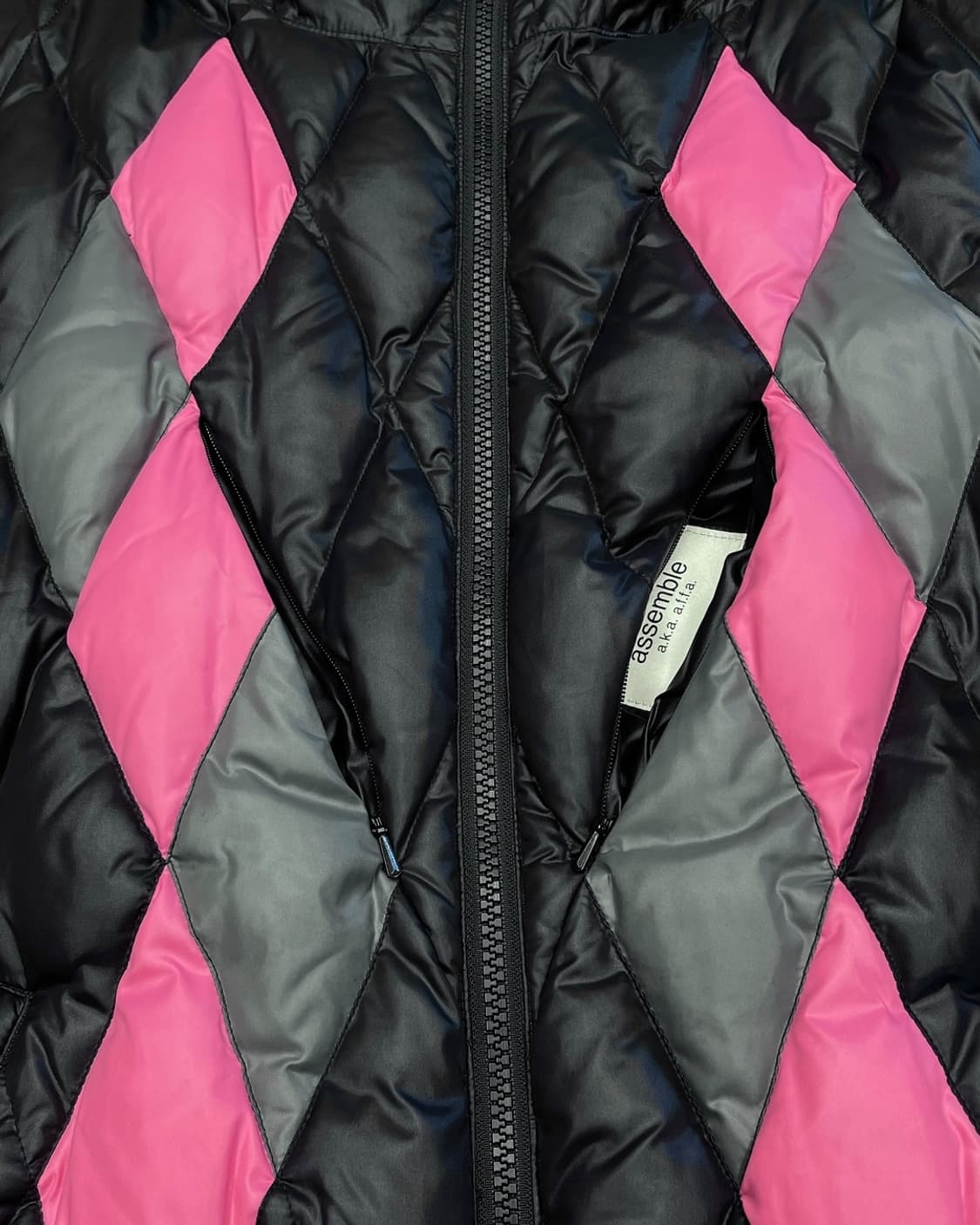 assemble a.k.a AFFA 11AW 아가일 퀼팅 다운 자켓 상품이미지5