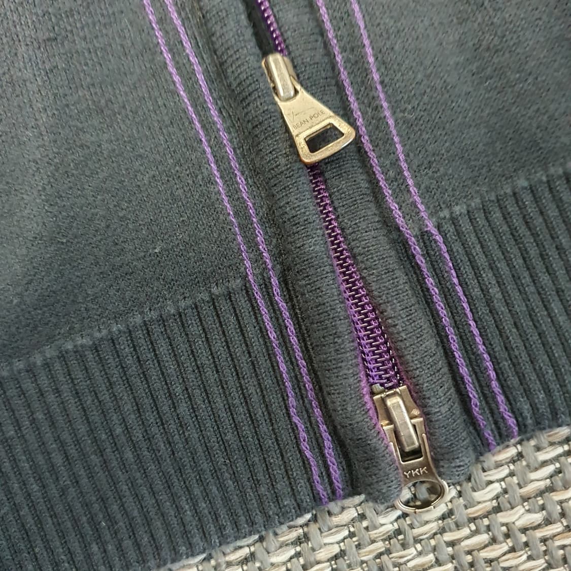 빈폴 집업 면니트 가디건 남자105 상품이미지5