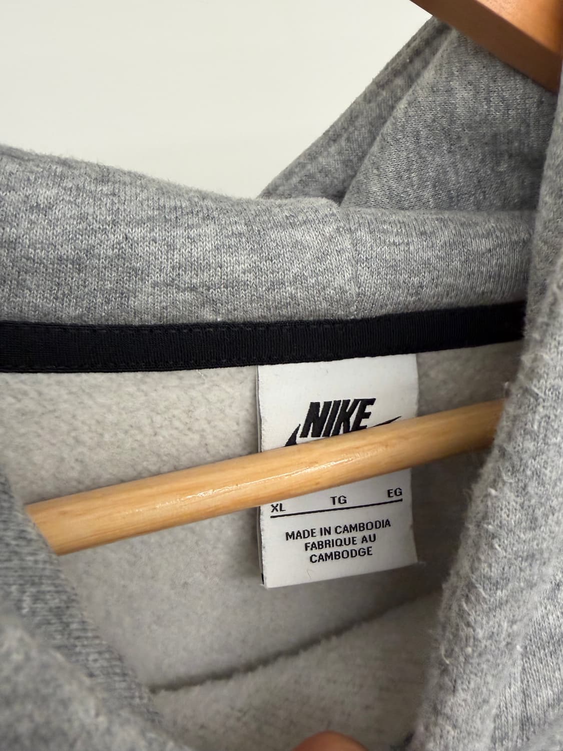 [XL]나이키SB 회색 트리 카툰 프린팅 기모후드티 상품이미지2