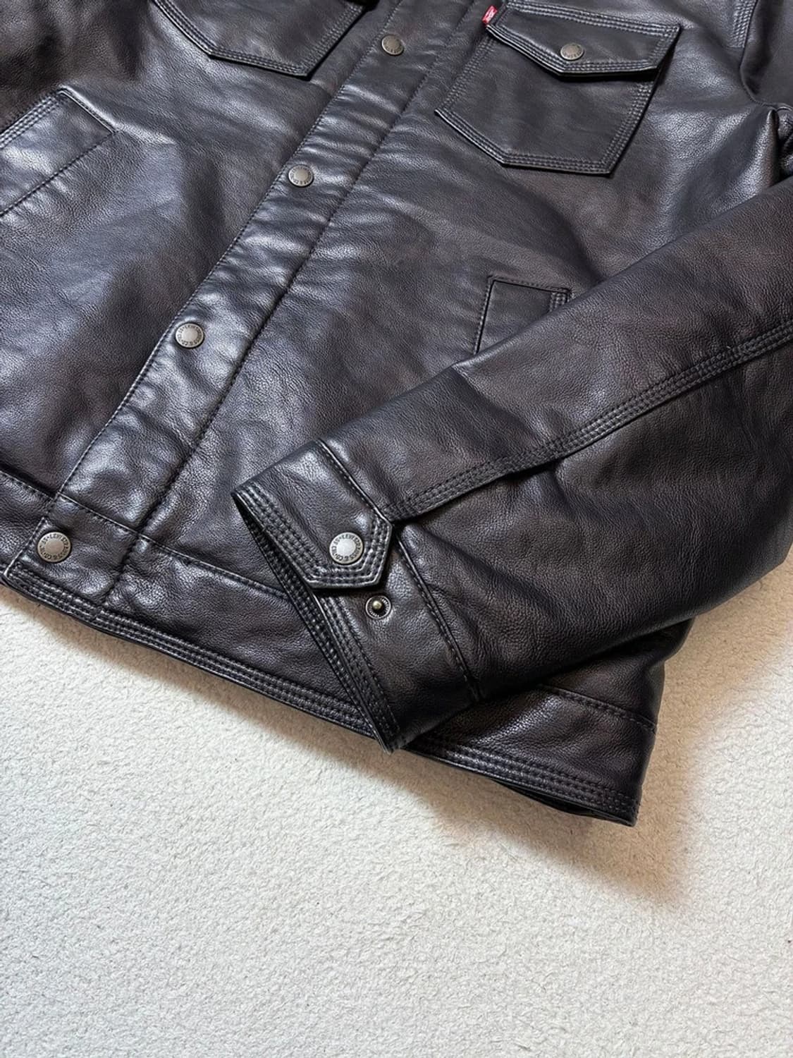 리바이스 20ss 쉐르파 가죽 봄버 자켓 PN7422 상품이미지5