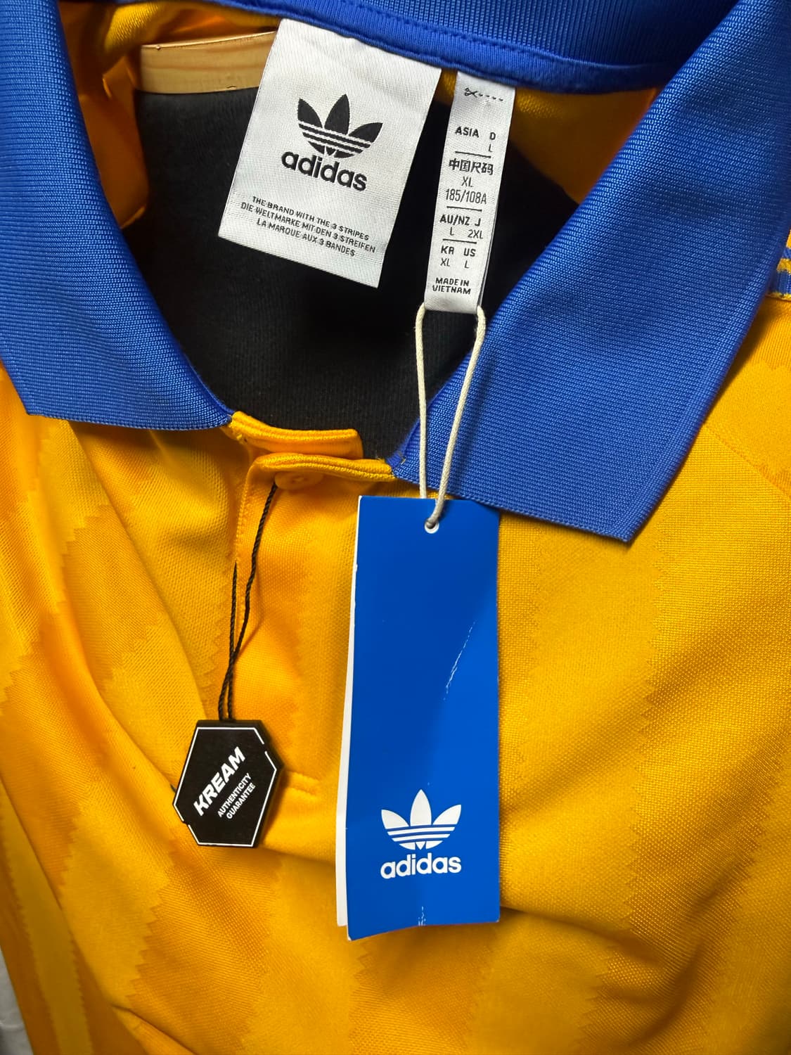 [XL] 새상품 아디다스 롱슬리브 져지 옐로우 상품이미지3