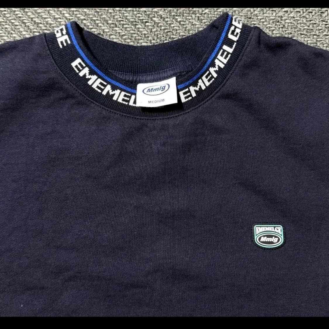 87mm mmlg Ememelge 네이비 맨투맨 (M) 상품이미지2