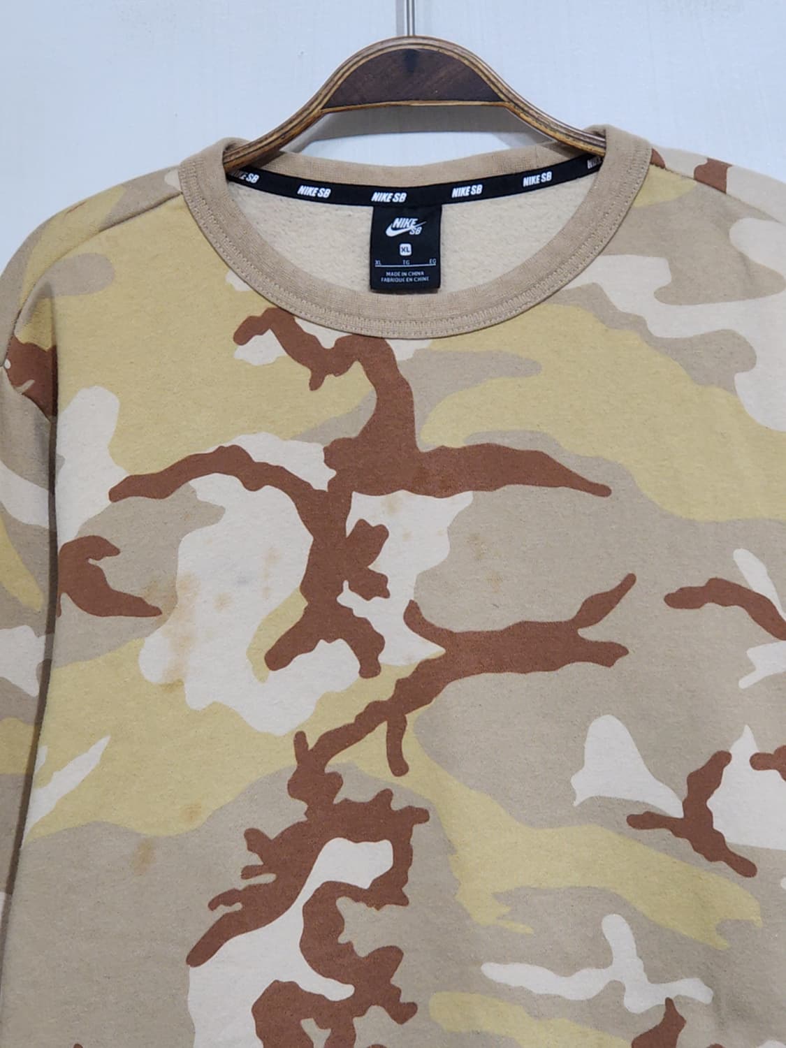 (XL) 나이키 맨투맨 카모패턴 기모 스웨트 티셔츠  상품이미지2