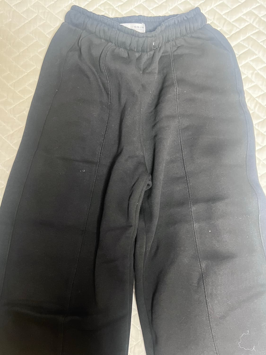 기모 검정색 추리닝 상품이미지1