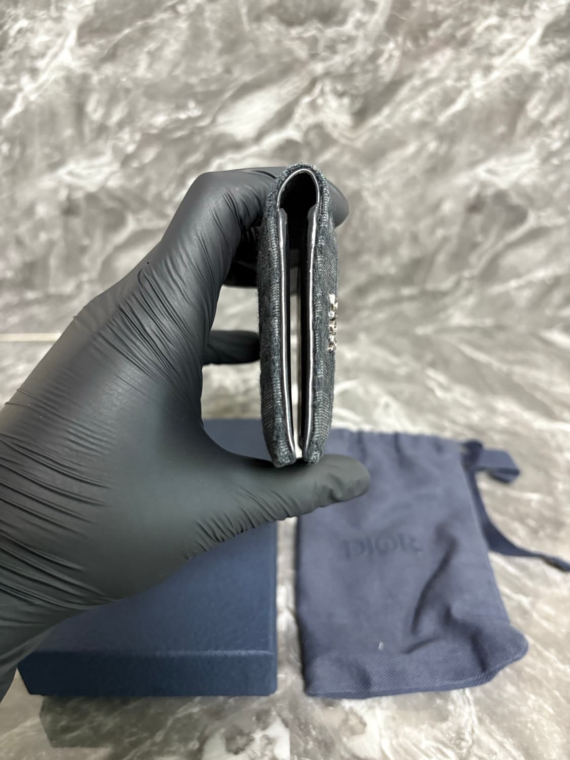 디올 오블리크 자카드 오거나이저 카드지갑 상품이미지5