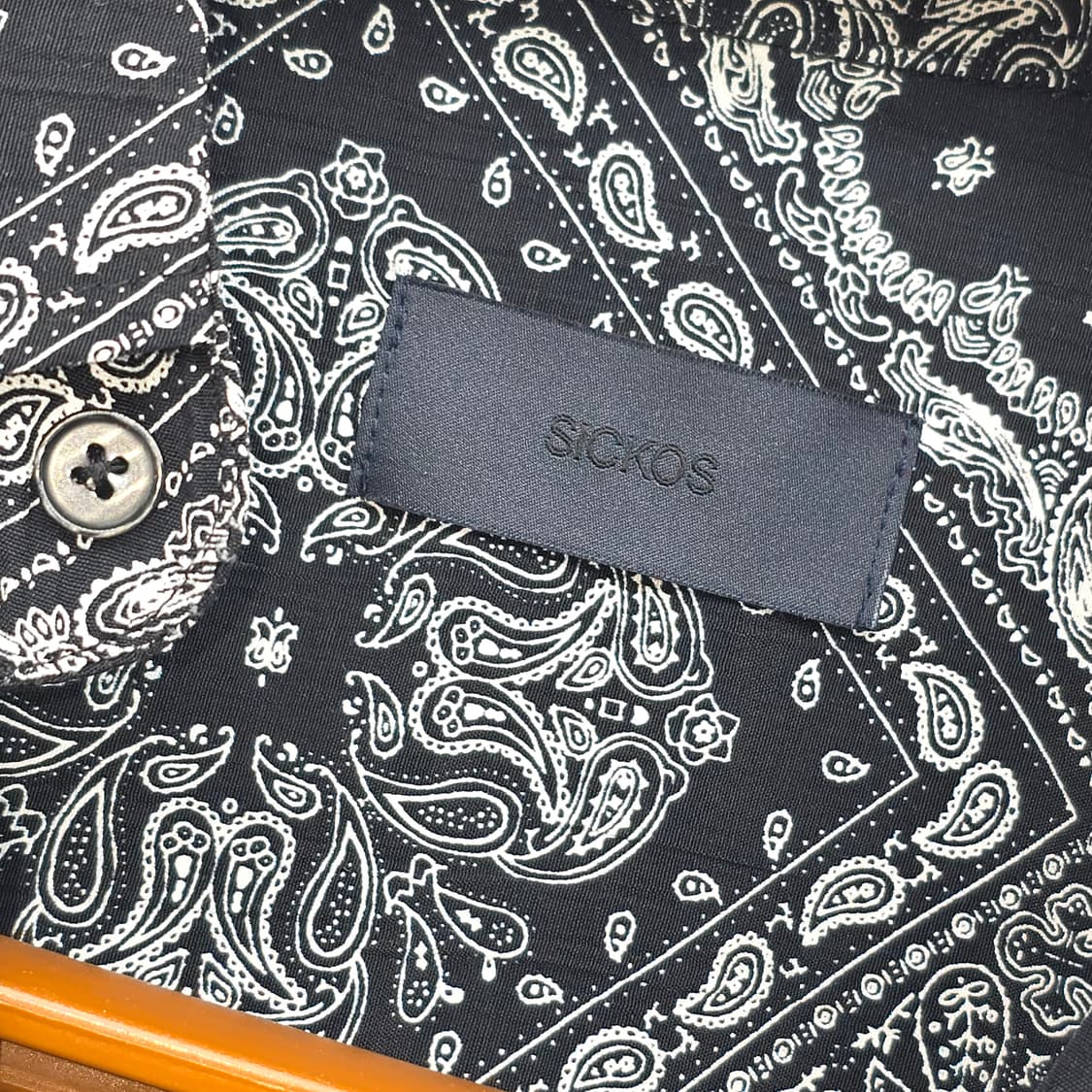 SICKOS 반다나 페이즐리 반팔 셔츠 / 스트릿 빈티지 오버핏 셔츠 상품이미지3