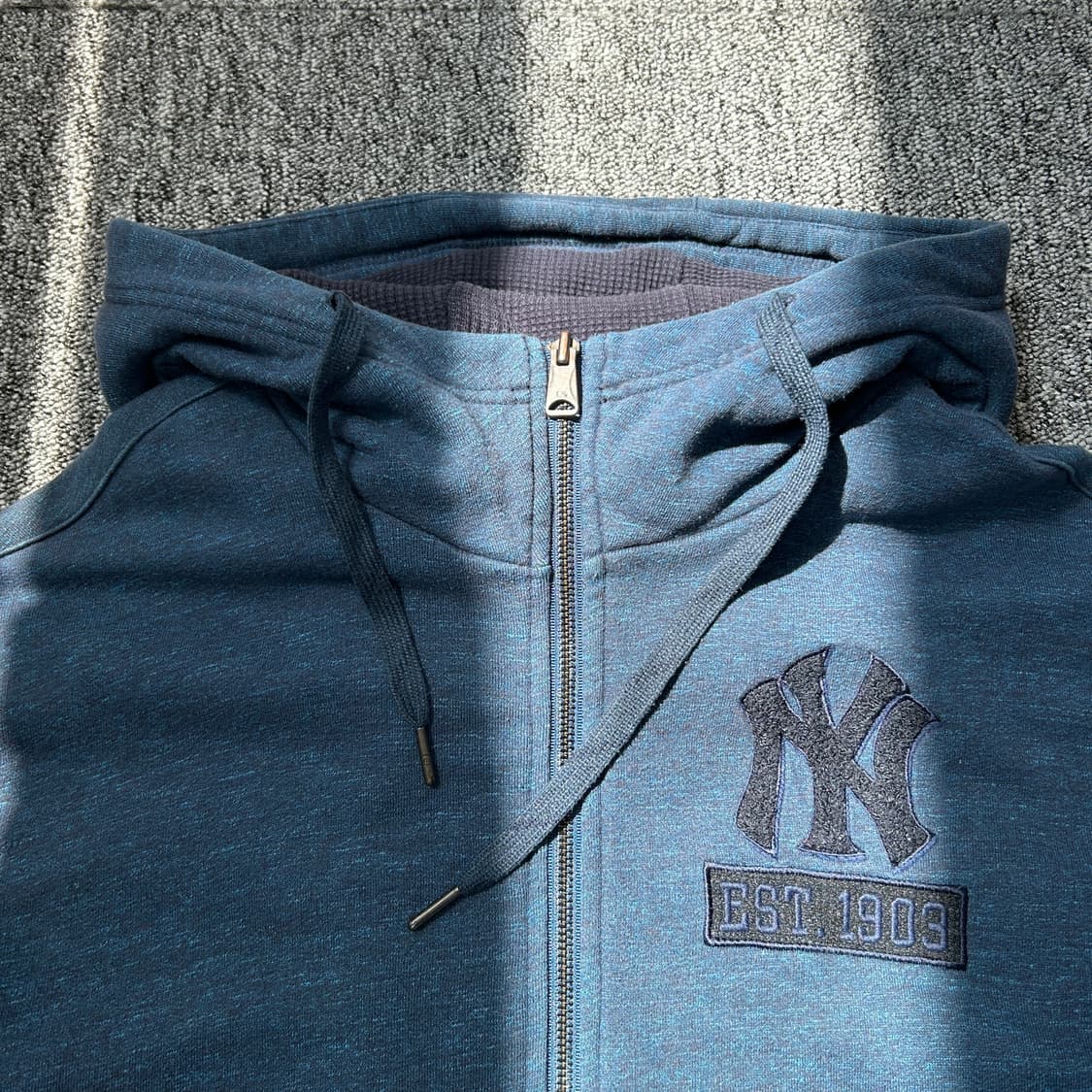 MLB 뉴욕 양키스 네이비 빅로고 후드집업 상품이미지4