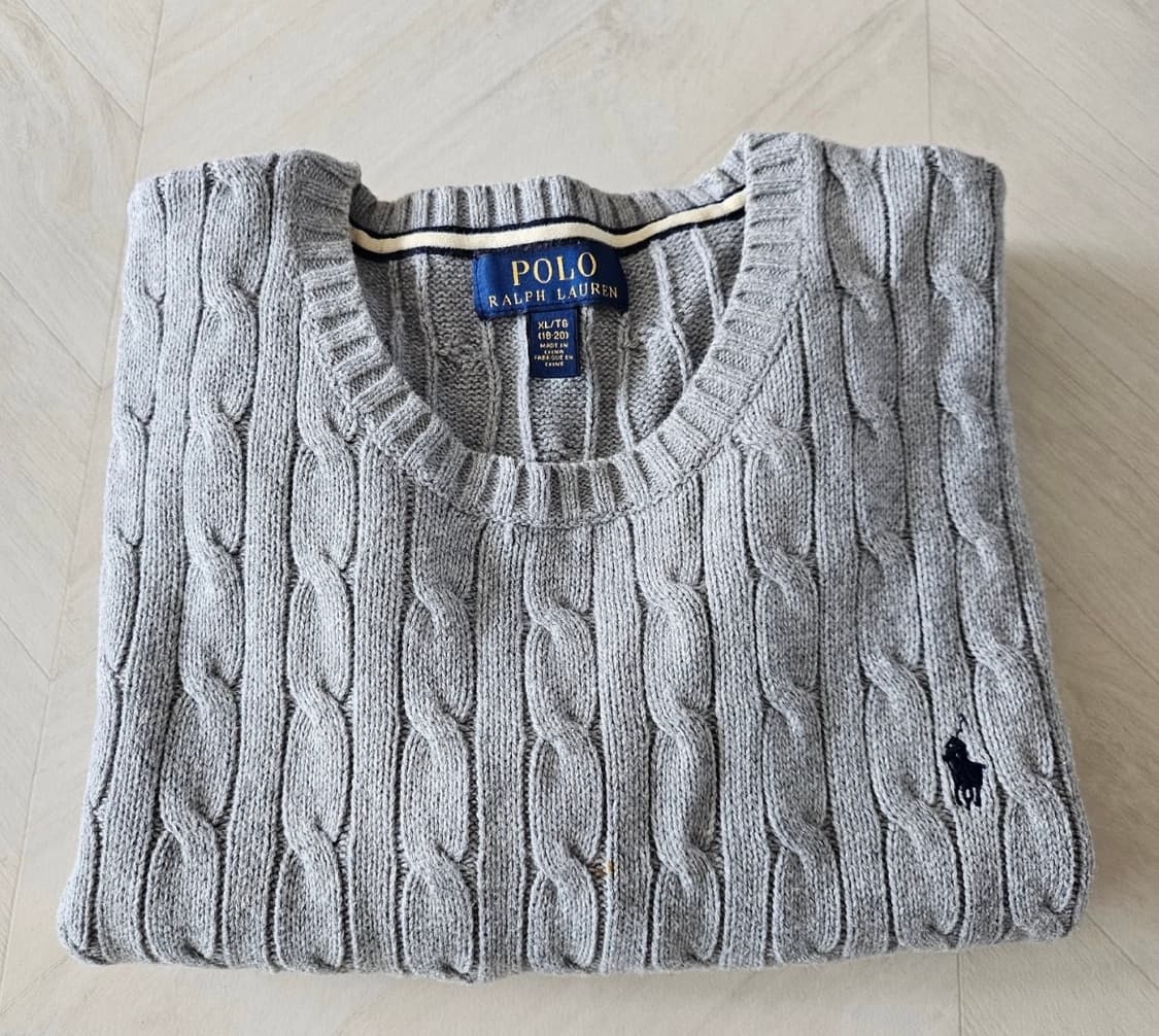폴로 꽈배기 니트 M 상품이미지1