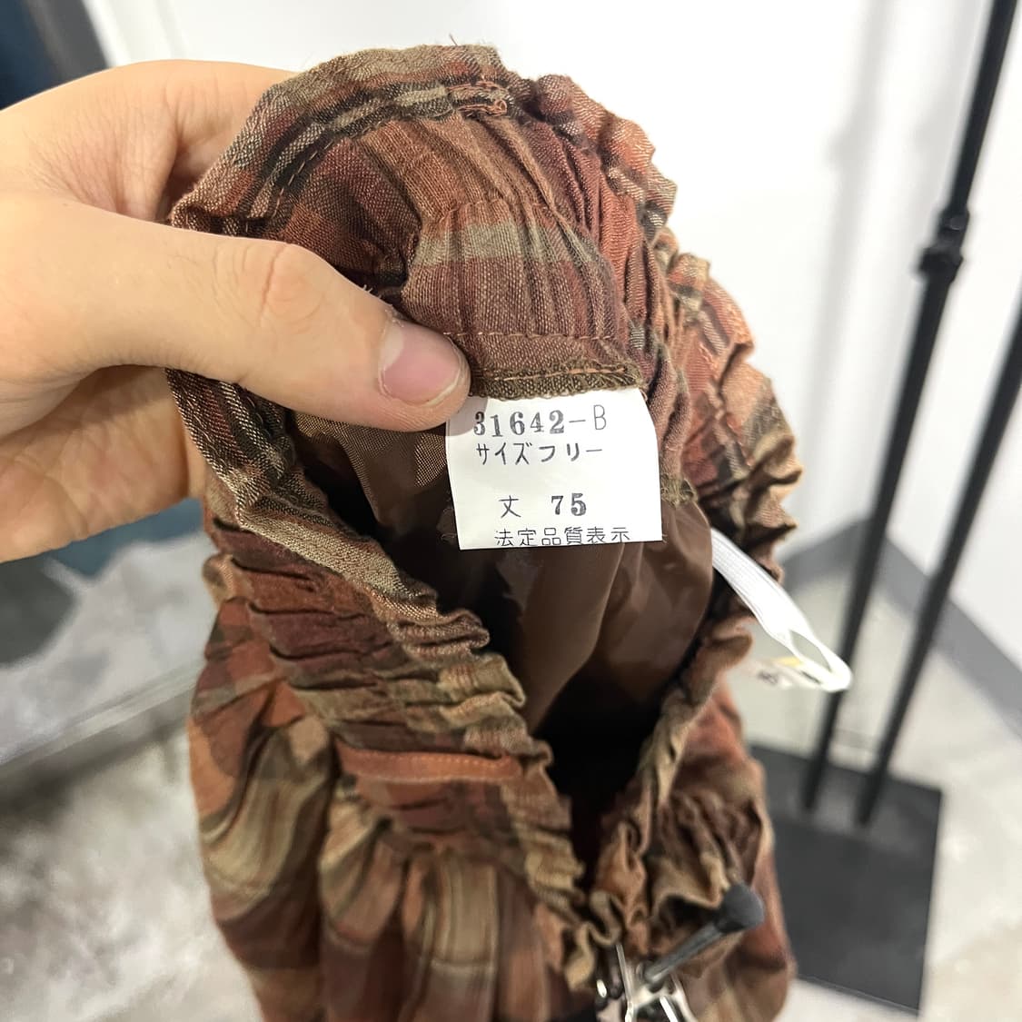 체크 밴딩 스커트 상품이미지6