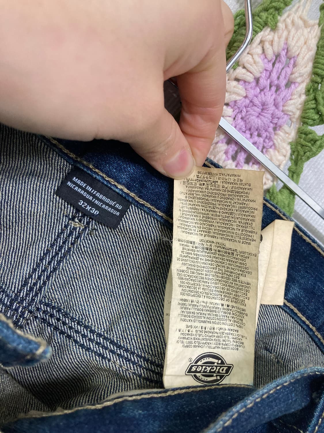 디키즈 릴렉스핏 카펜터 워크 데님팬츠 청바지 32 _ 인디고블루 상품이미지9