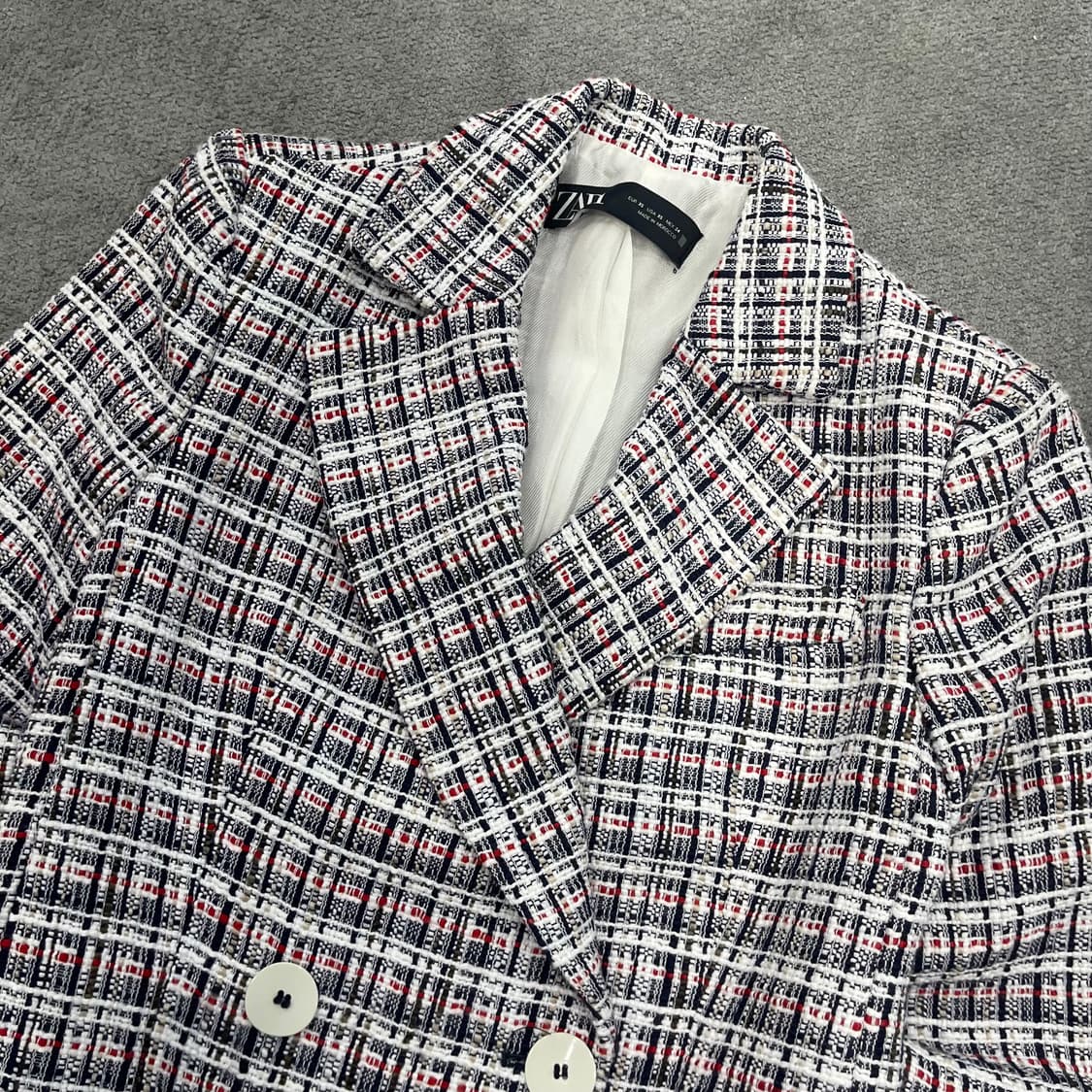 XS 자라 트위드 자켓 상품이미지2