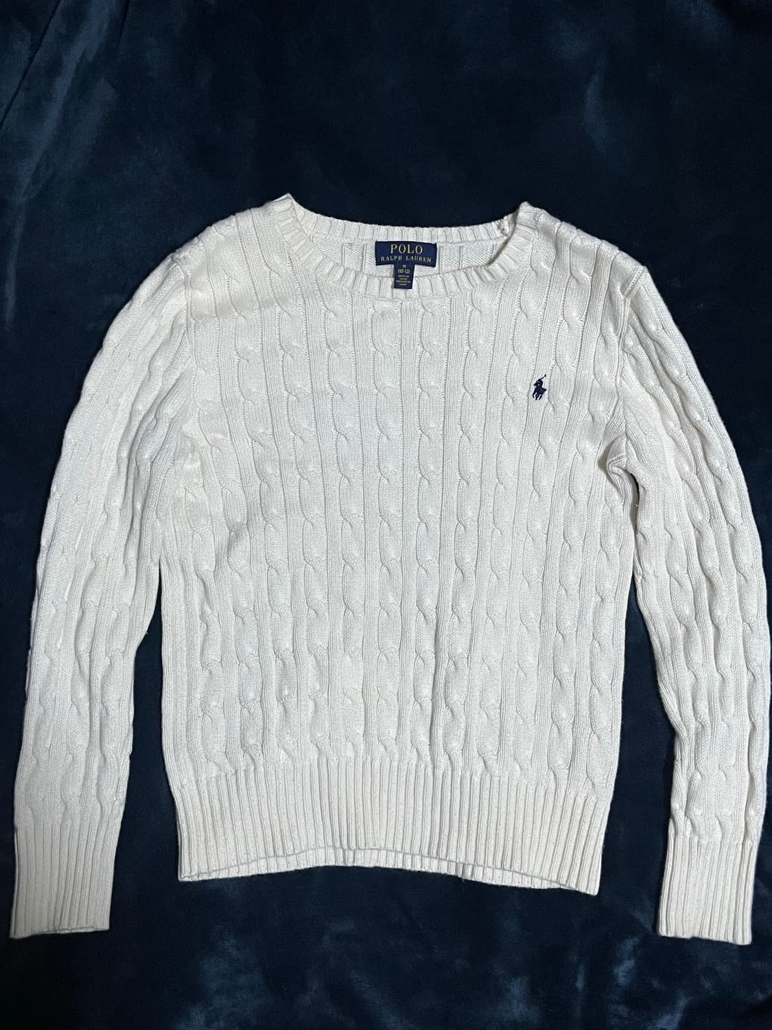 폴로 아이보리 꽈배기 니트🤍 상품이미지1