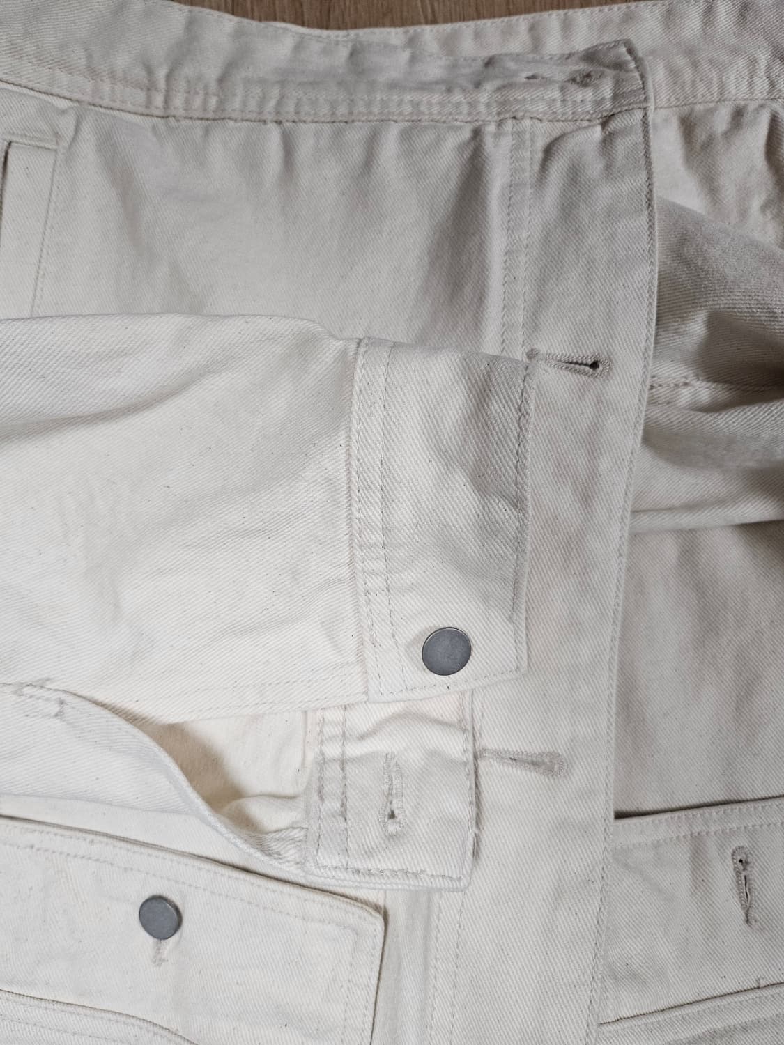 무신사 스탠다드 오버사이즈 데님 트러커 자켓 크림 상품이미지7