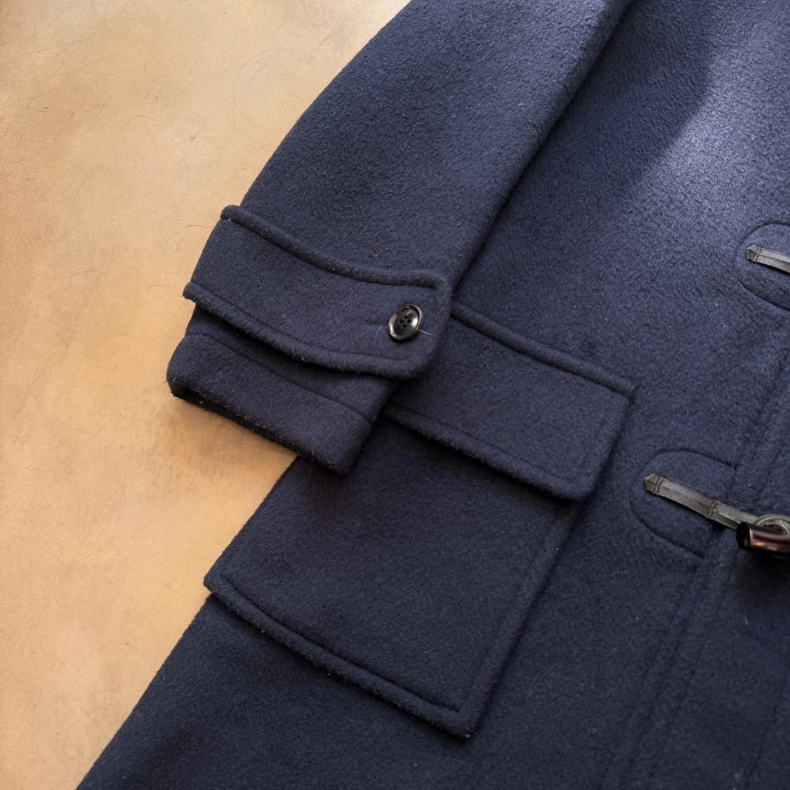 DAY & Lloyd 영국 울혼방 타탄체크 안감 더플코트 떡볶이 코트 상품이미지4