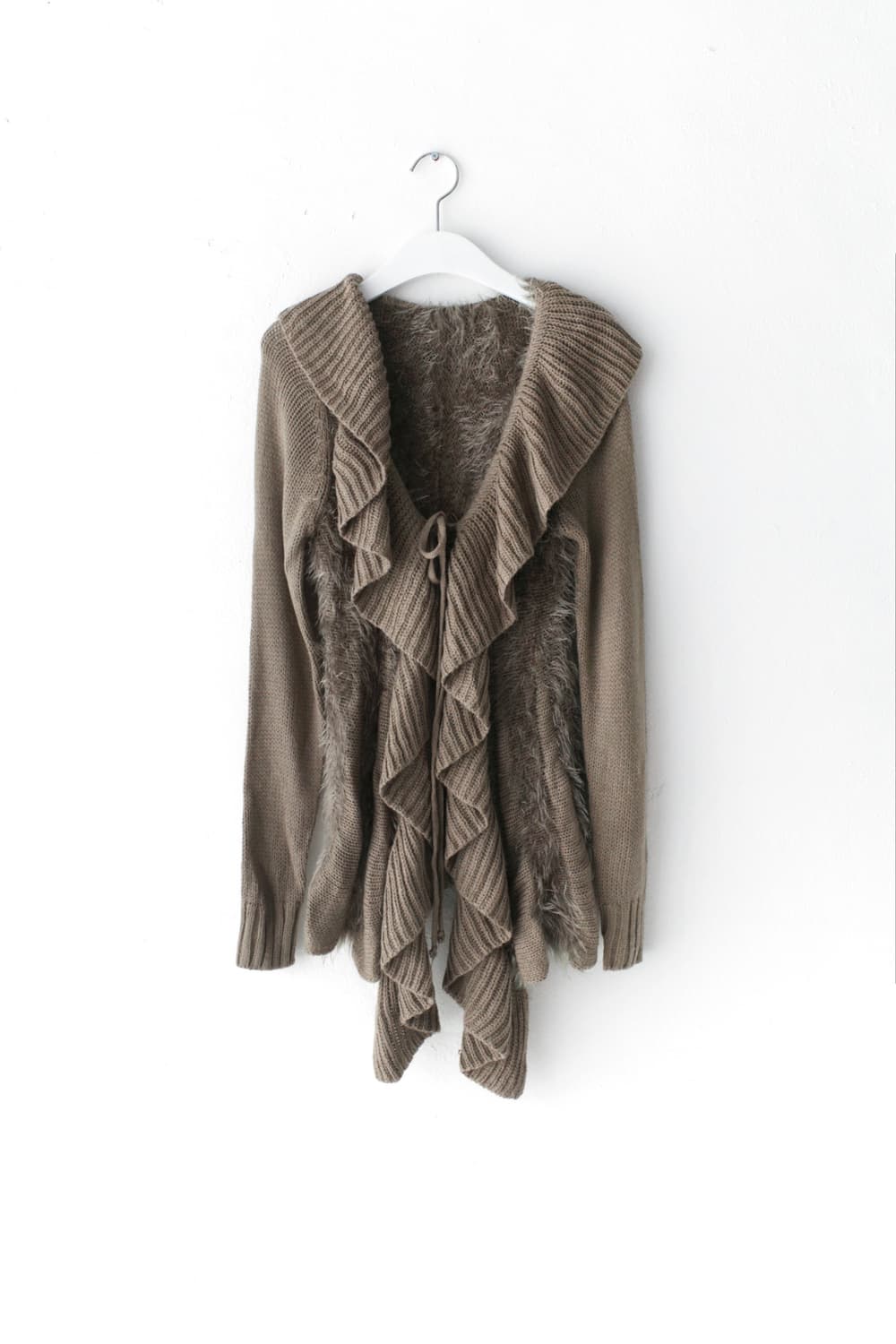 frill fur long cardigun 상품이미지1