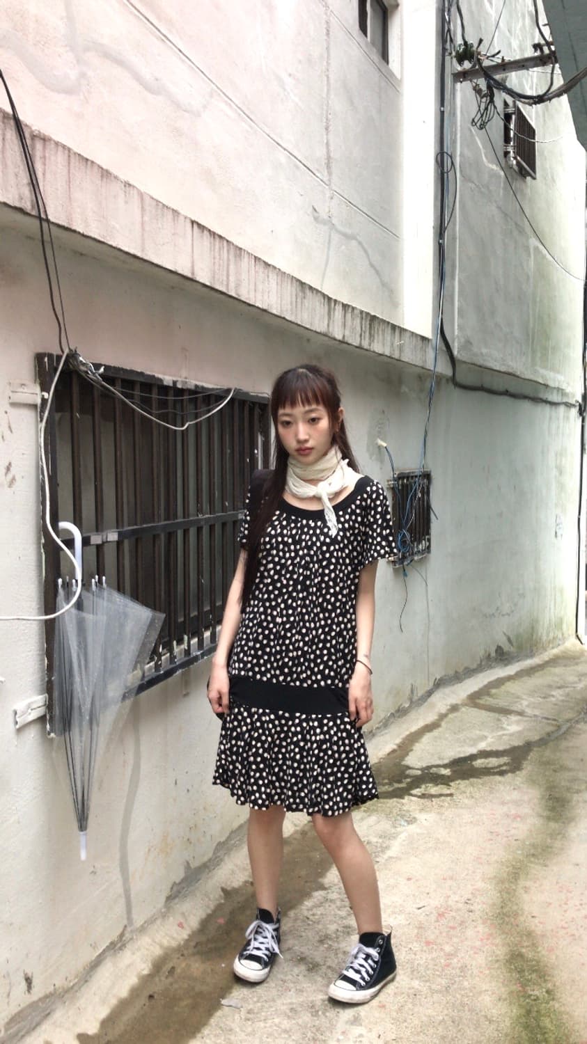 dot frill one piece  상품이미지3