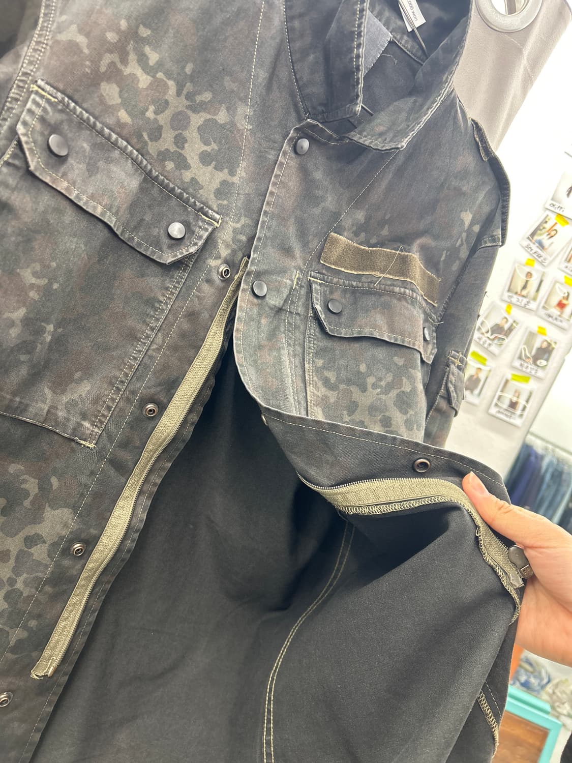 카모 밀리터리 포켓 셔츠 상품이미지3