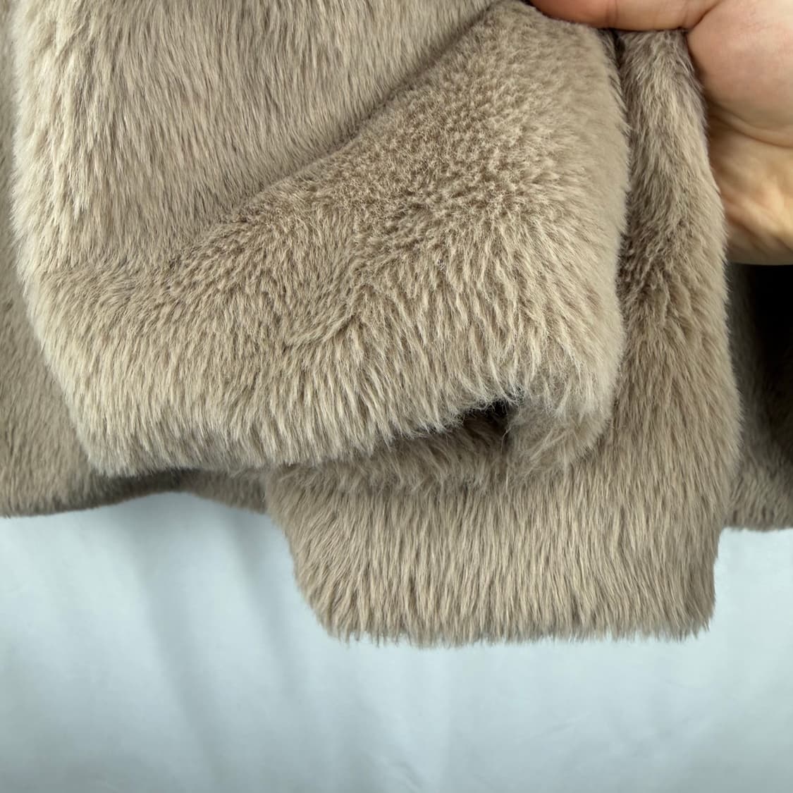 (160) 마리끌레르 퍼 자켓 베이지 상품이미지4