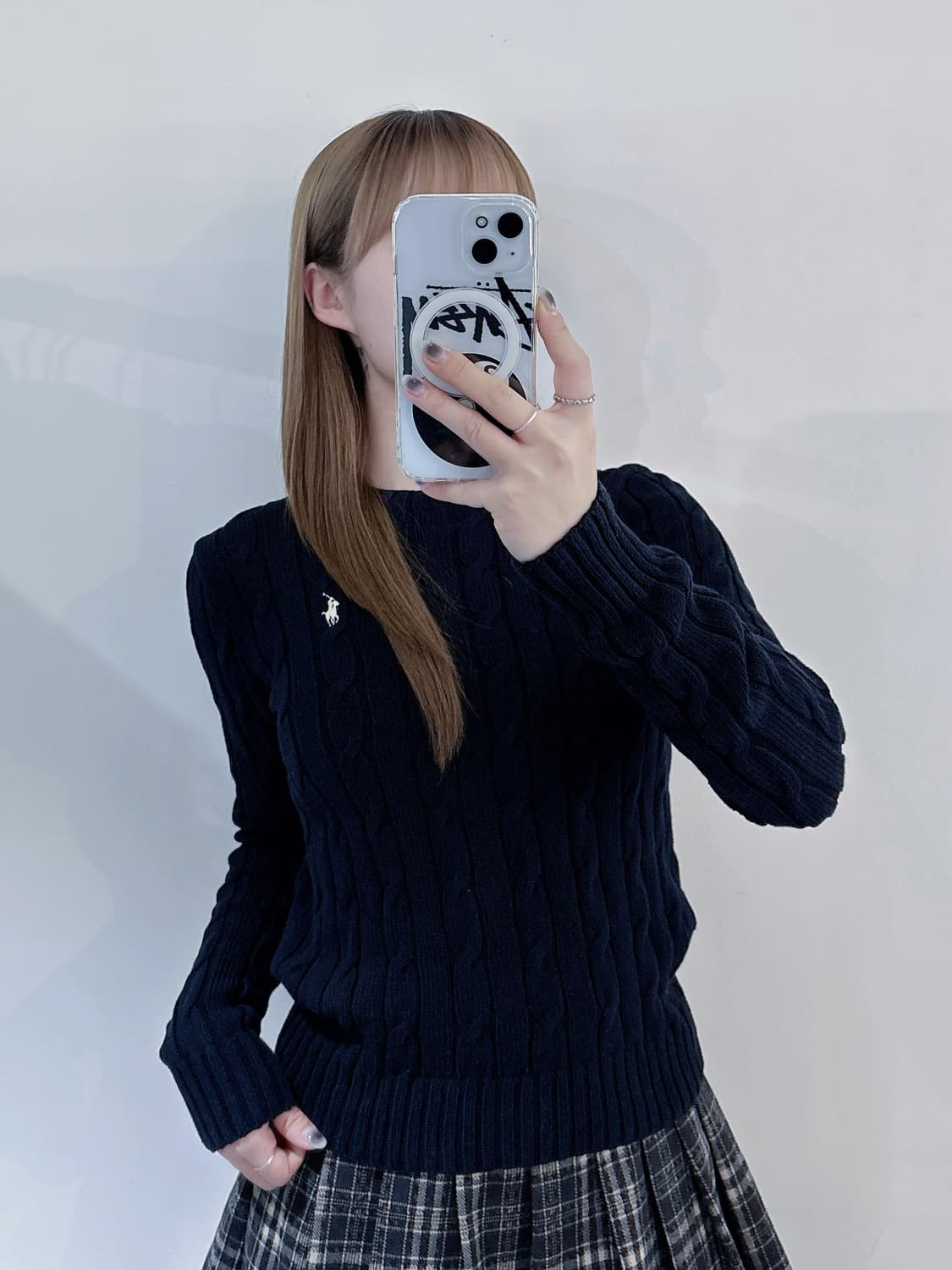 폴로랄프로렌 화이트포니 qr 케이블 니트 상품이미지2