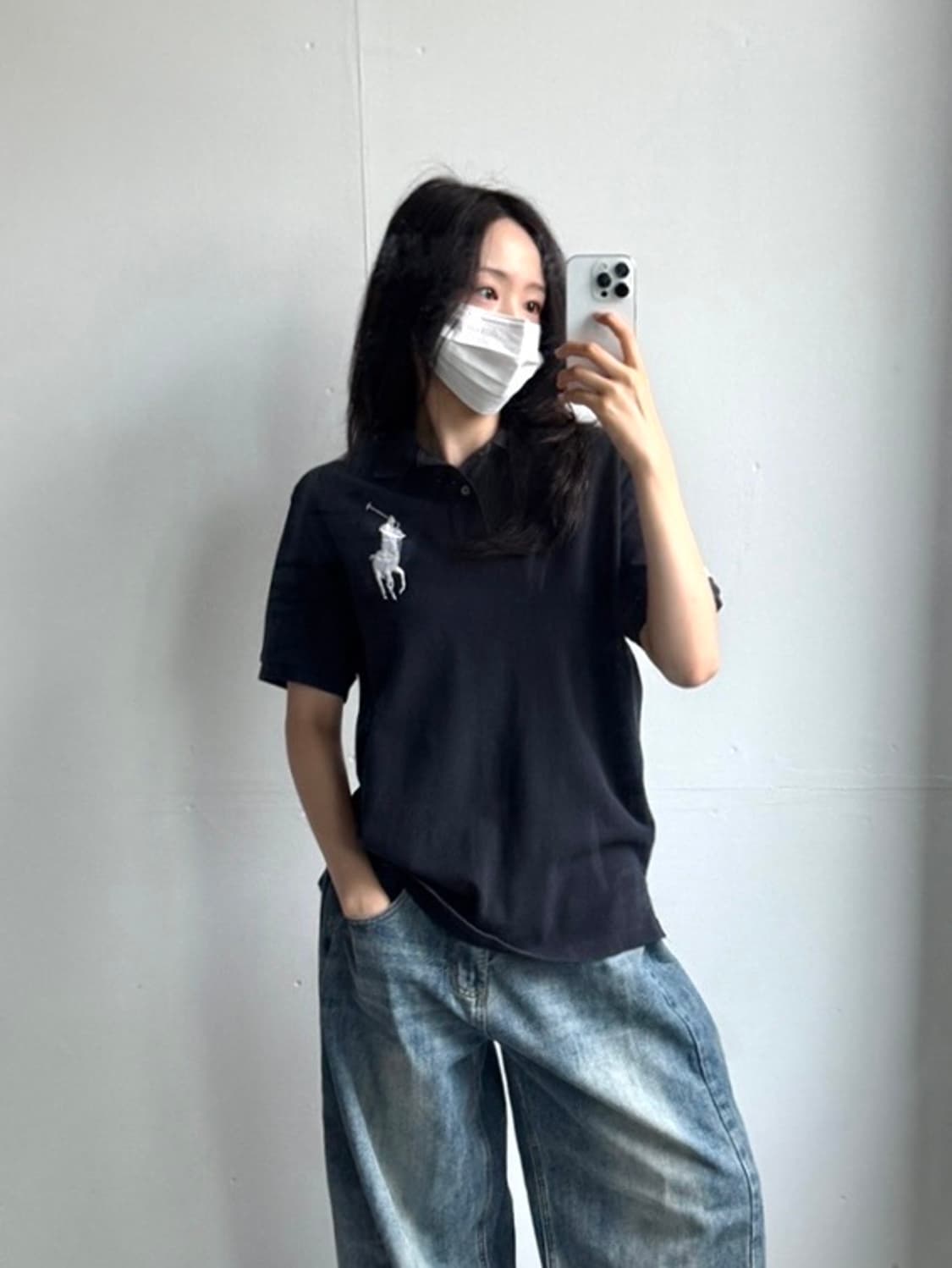폴로 랄프로렌 빅포니로고 카라 반팔티셔츠 상품이미지2