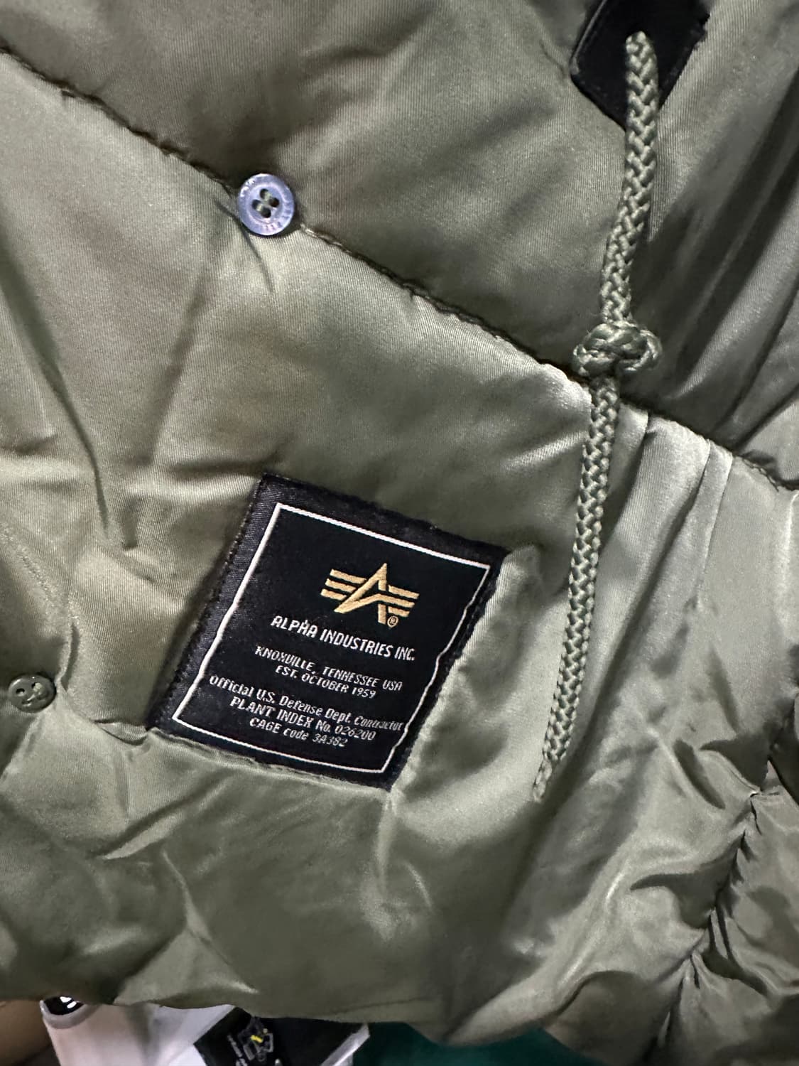 알파인더스트리 n-3B 점퍼 올리브그린 105 상품이미지7