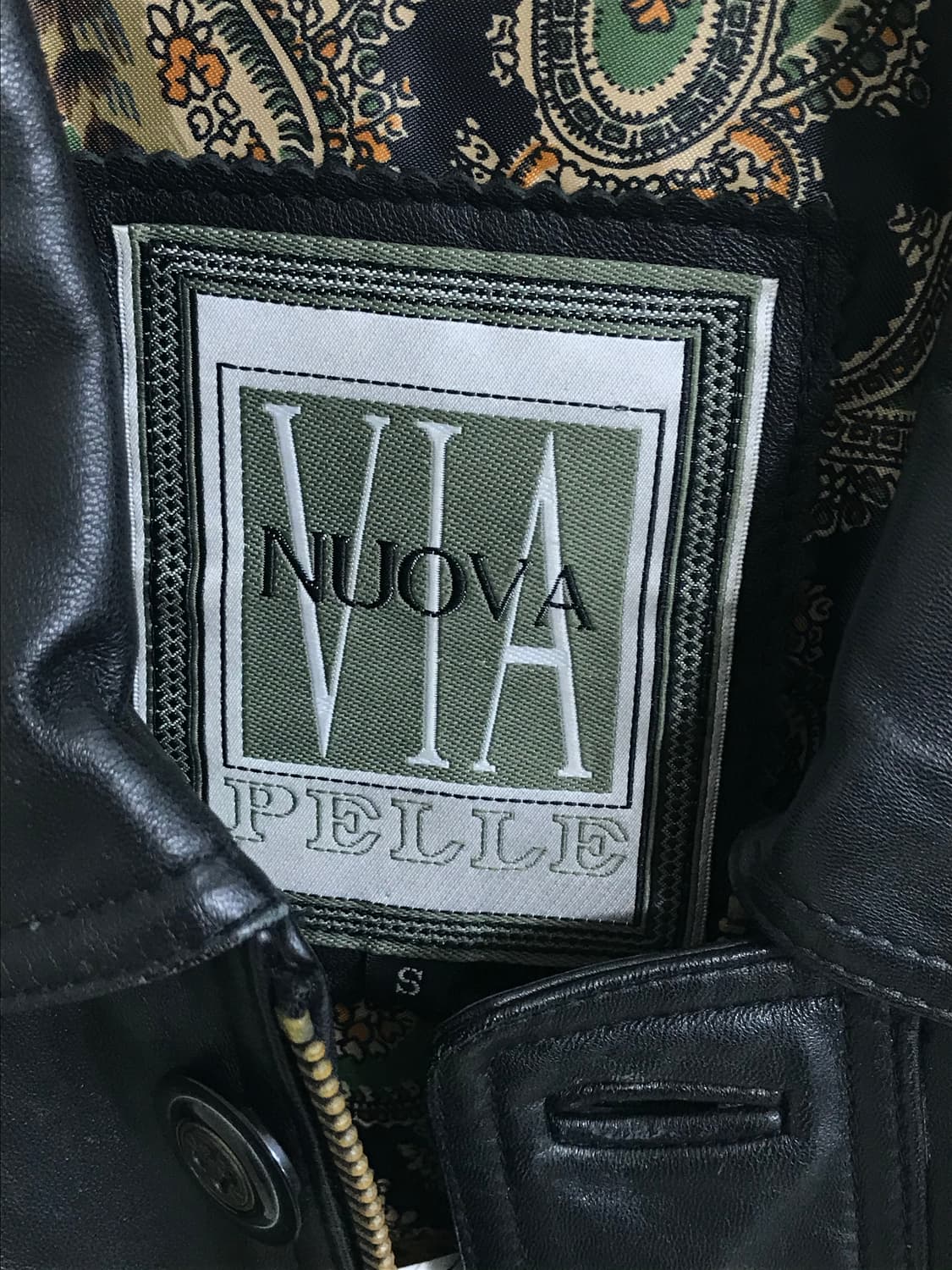 빈티지 레더 버튼 집업 가죽 자켓 상품이미지6