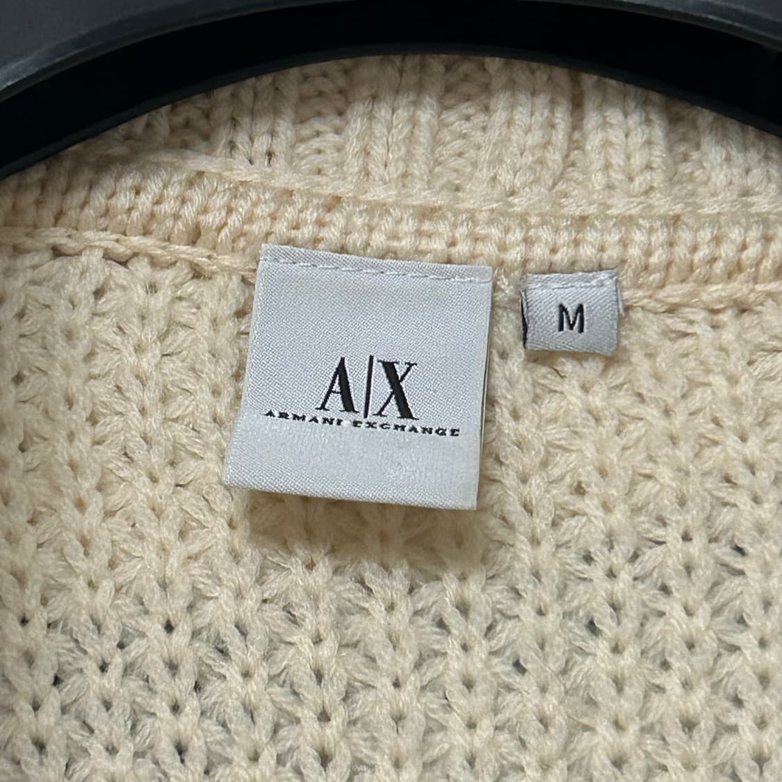 명품 아르마니 알마니 메리노울 100 아이보리 크림 화이트 가디건 상품이미지2