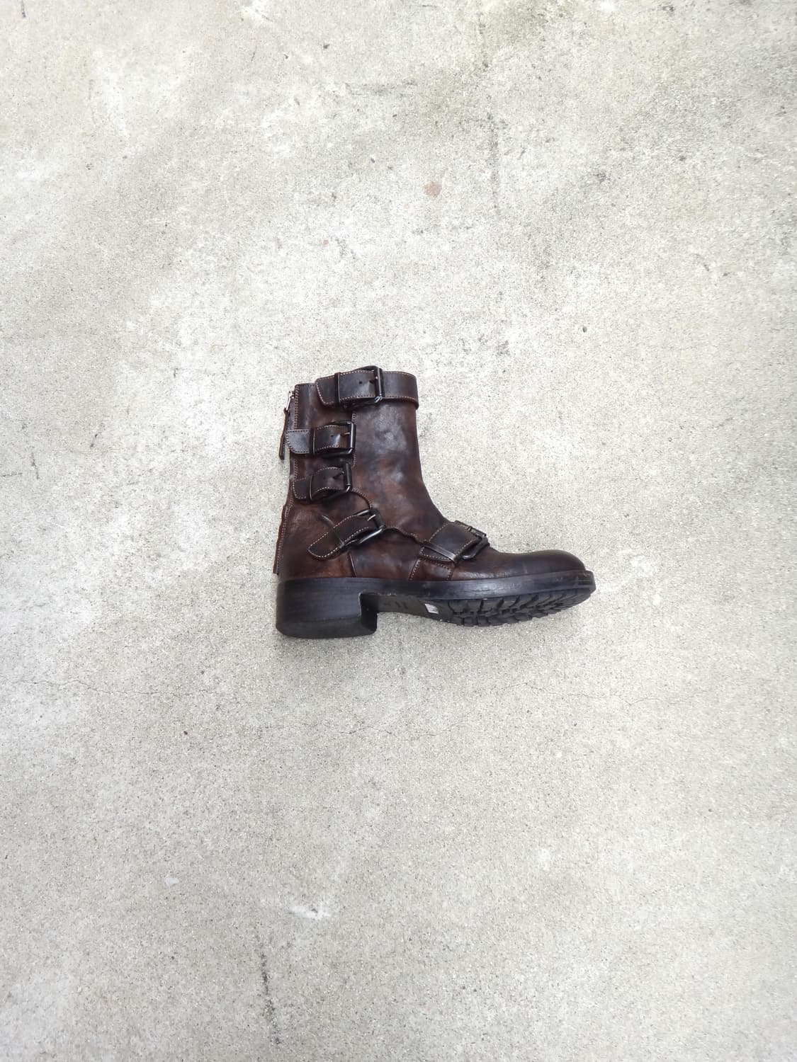 VERO CUOIO buckle leather middle boots  상품이미지5