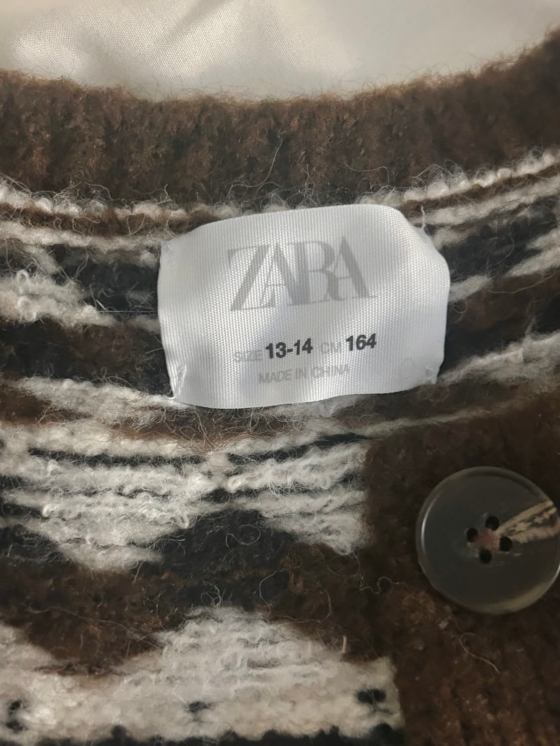 자라 자카드 노르딕 니트 가디건 상품이미지3