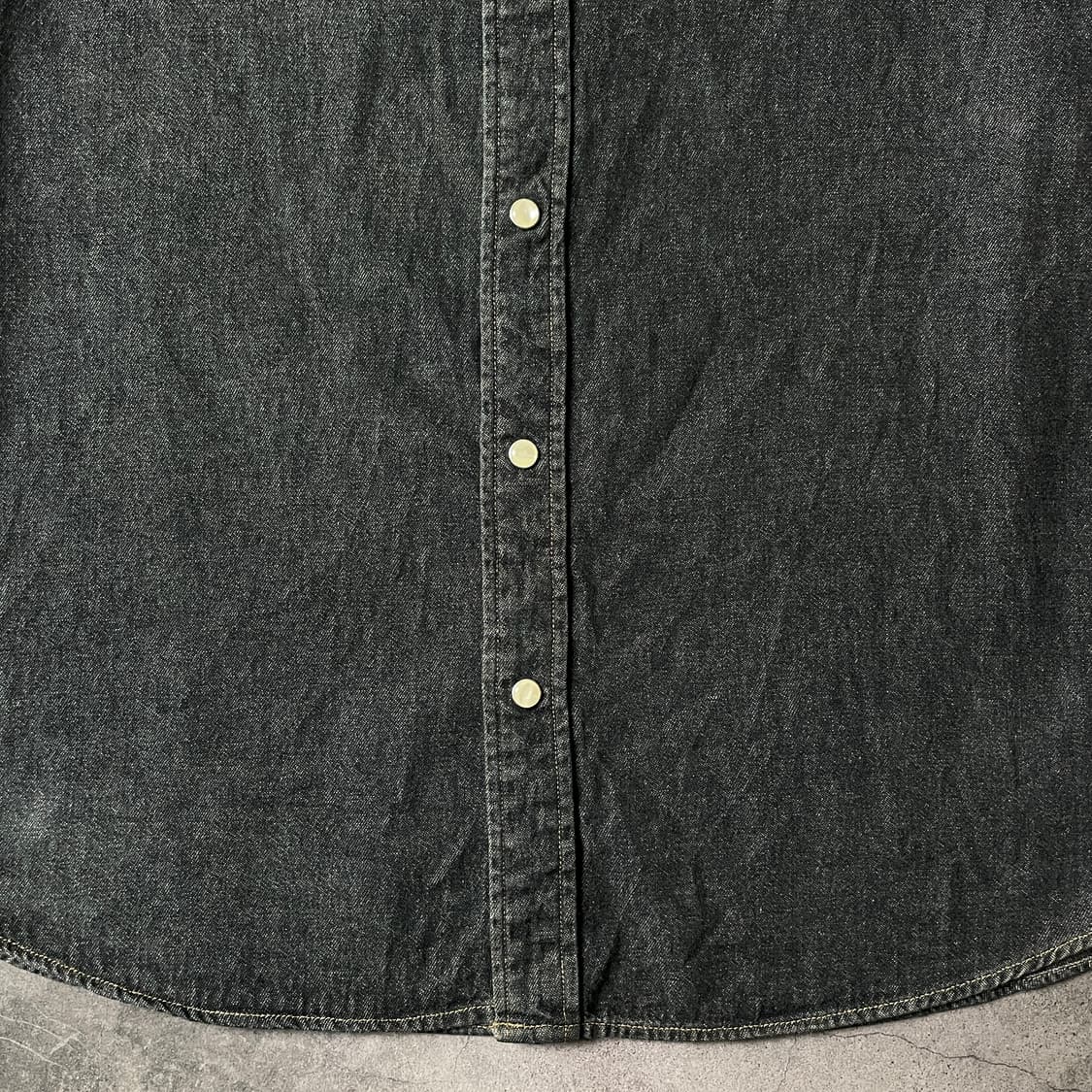 DENVER HAYES 빈티지 차콜 코튼 웨스턴 데님 셔츠 A00687 상품이미지4