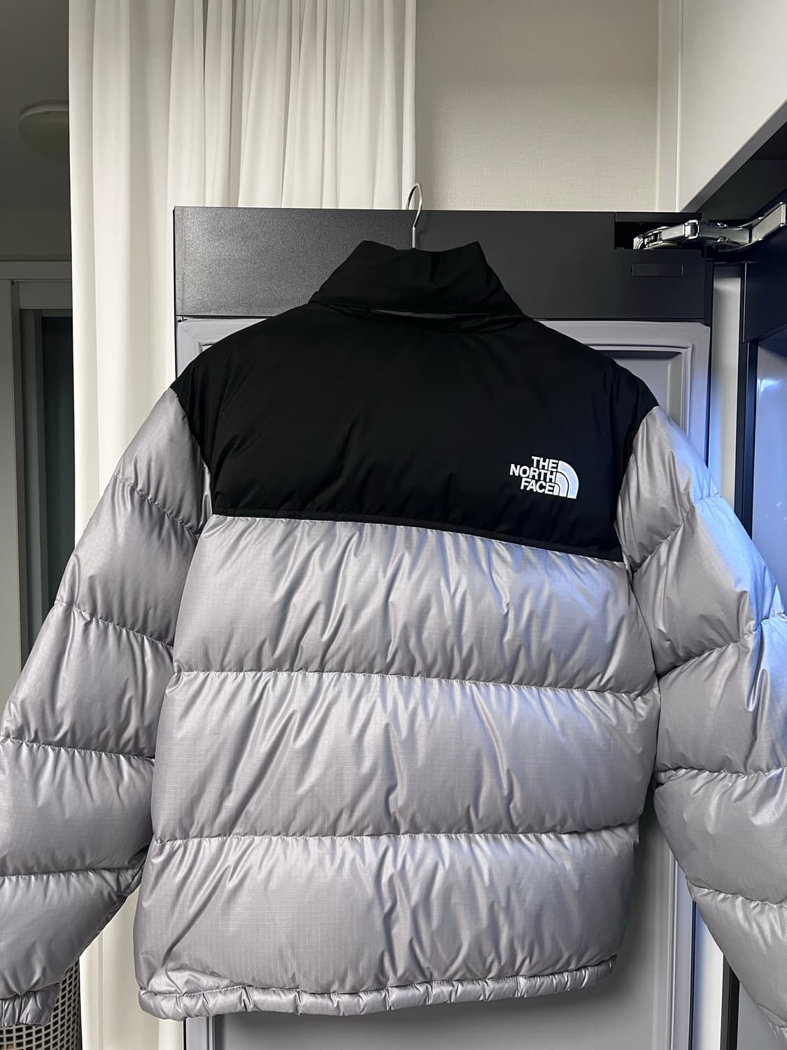 노스페이스 노벨티 눕시 다운 헤더그레이 패딩 xl 상품이미지5