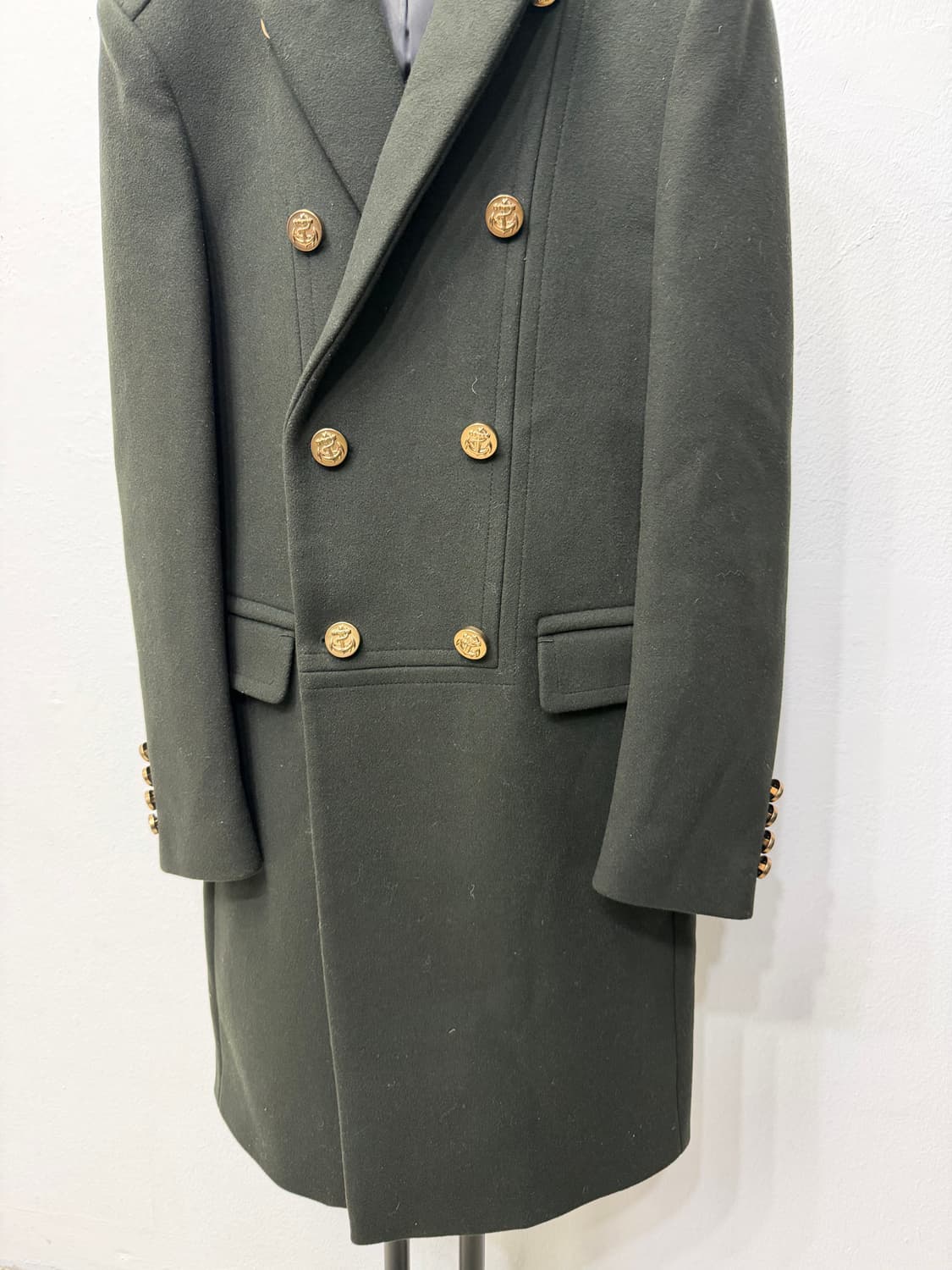 정품) 시스템옴므 한섬 울 캐시미어 코트 95 상품이미지3