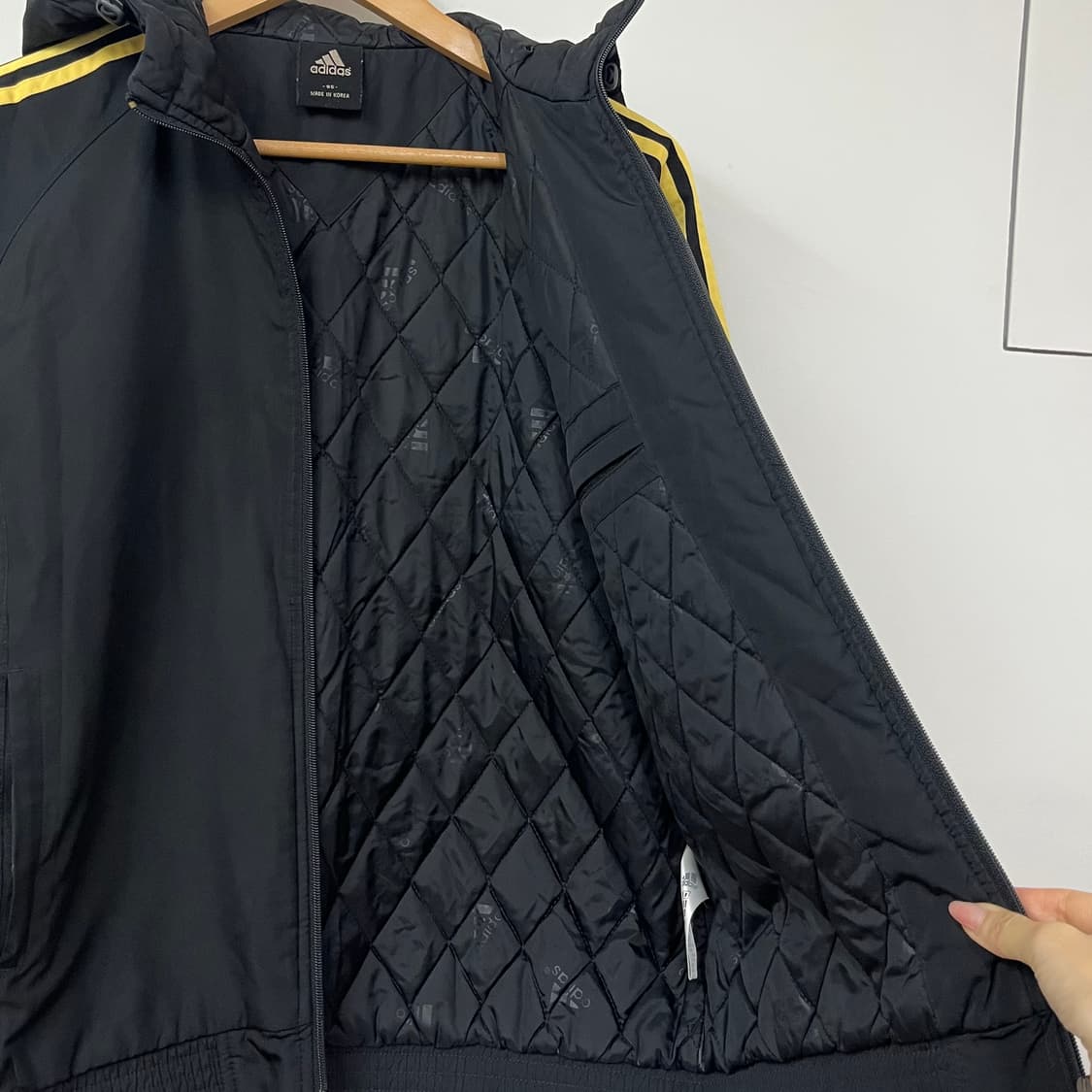 아디다스 올드스쿨 경량 패딩 후드 자켓 상품이미지6