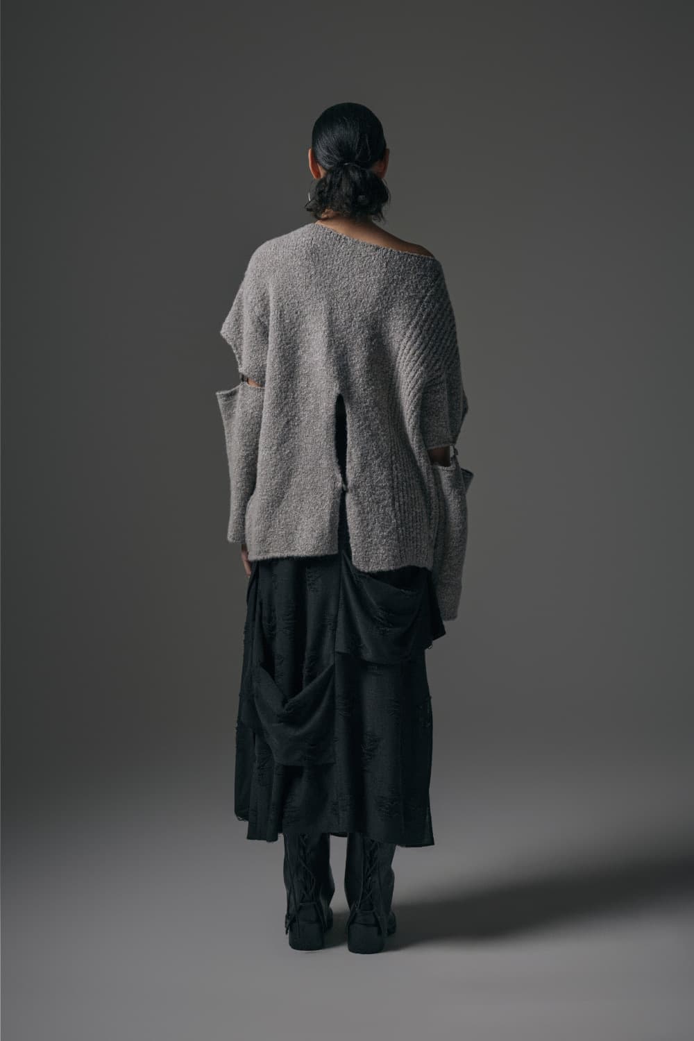 트리밍버드 슬리브 보트넥 니트 상품이미지2