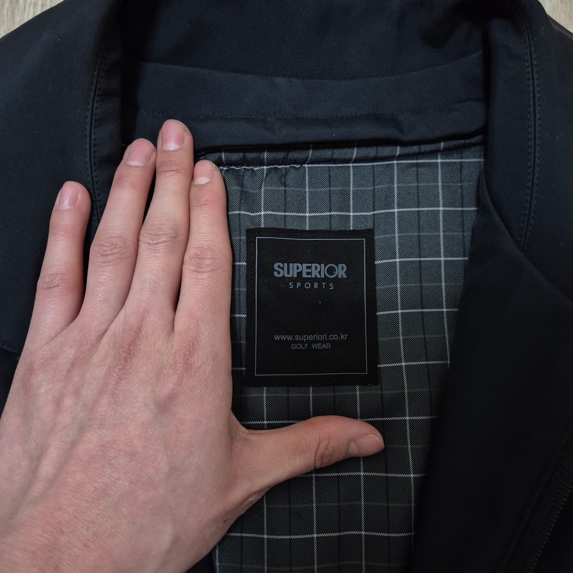 SUPERIOR 슈페리얼 스포츠 남성 골프웨어 블루종 집업자켓 M(95) 상품이미지5