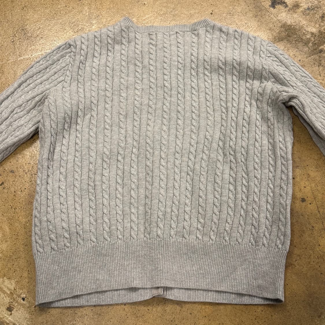 폴로 랄프로렌 그레이 꽈배기 니트 가디건 상품이미지4