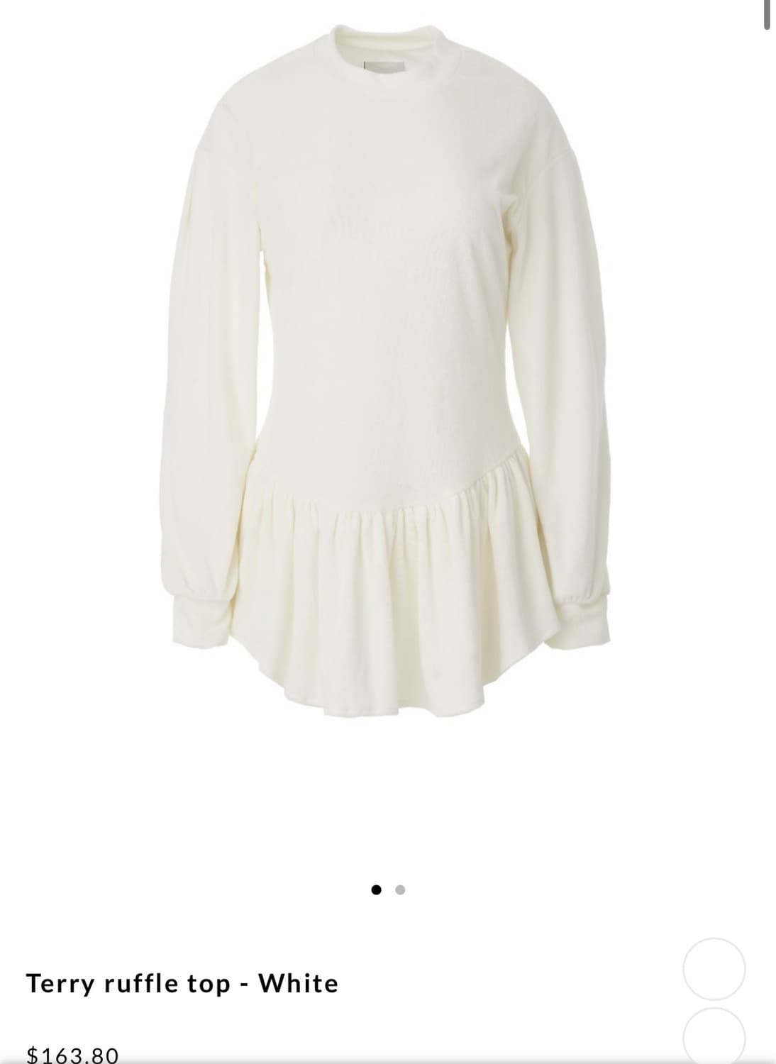 구합니다 ) 지수리 테리러플탑 상품이미지1