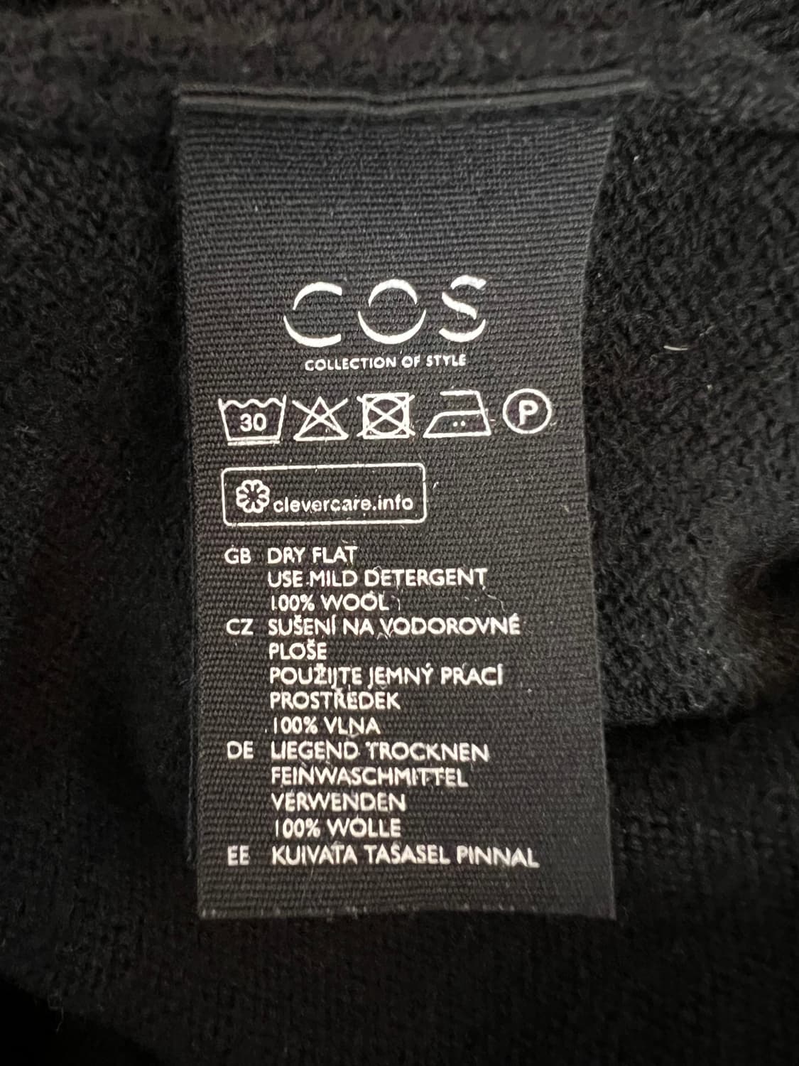 코스 COS 여성 블랙 터틀넥니트원피스 롱원피스 상품이미지7