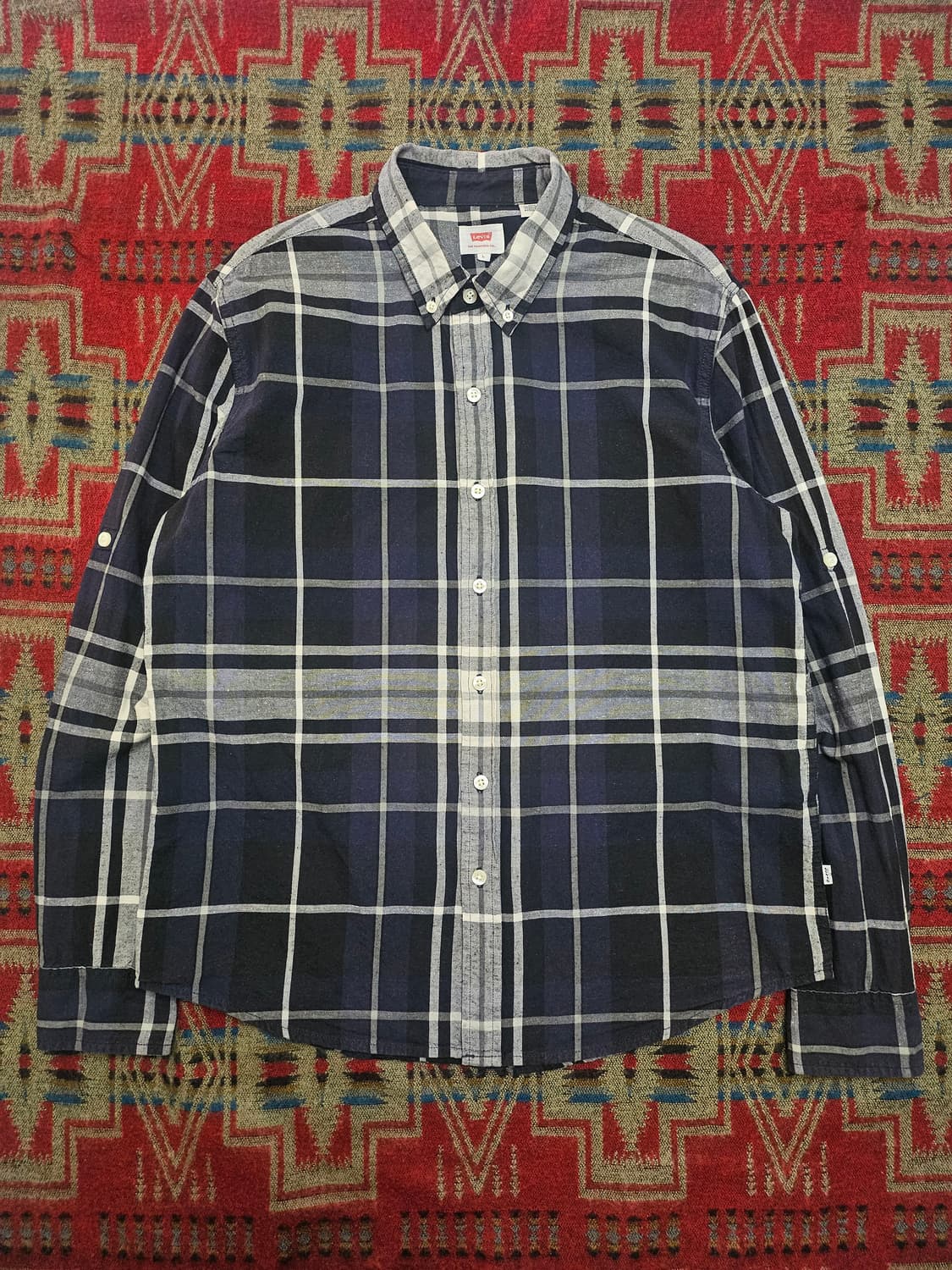 Levis 코튼 체크 셔츠 L 상품이미지2