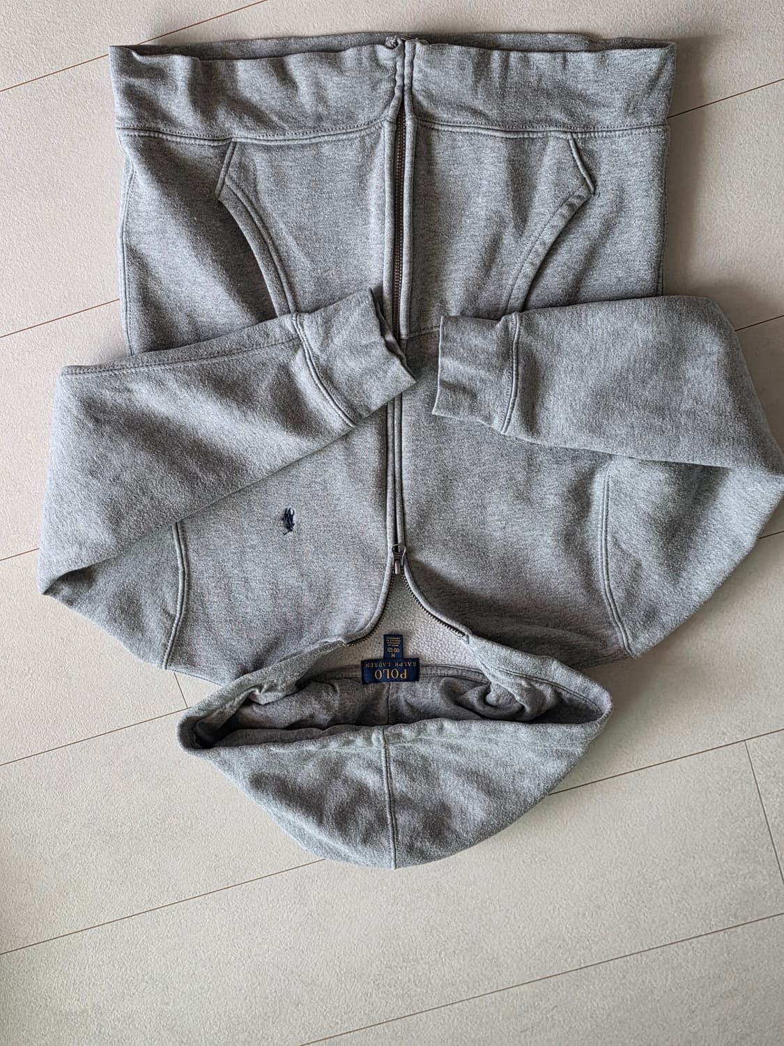 폴로 랄프로렌  후드 집업 그레이 M10-12 여성마른44 상품이미지4
