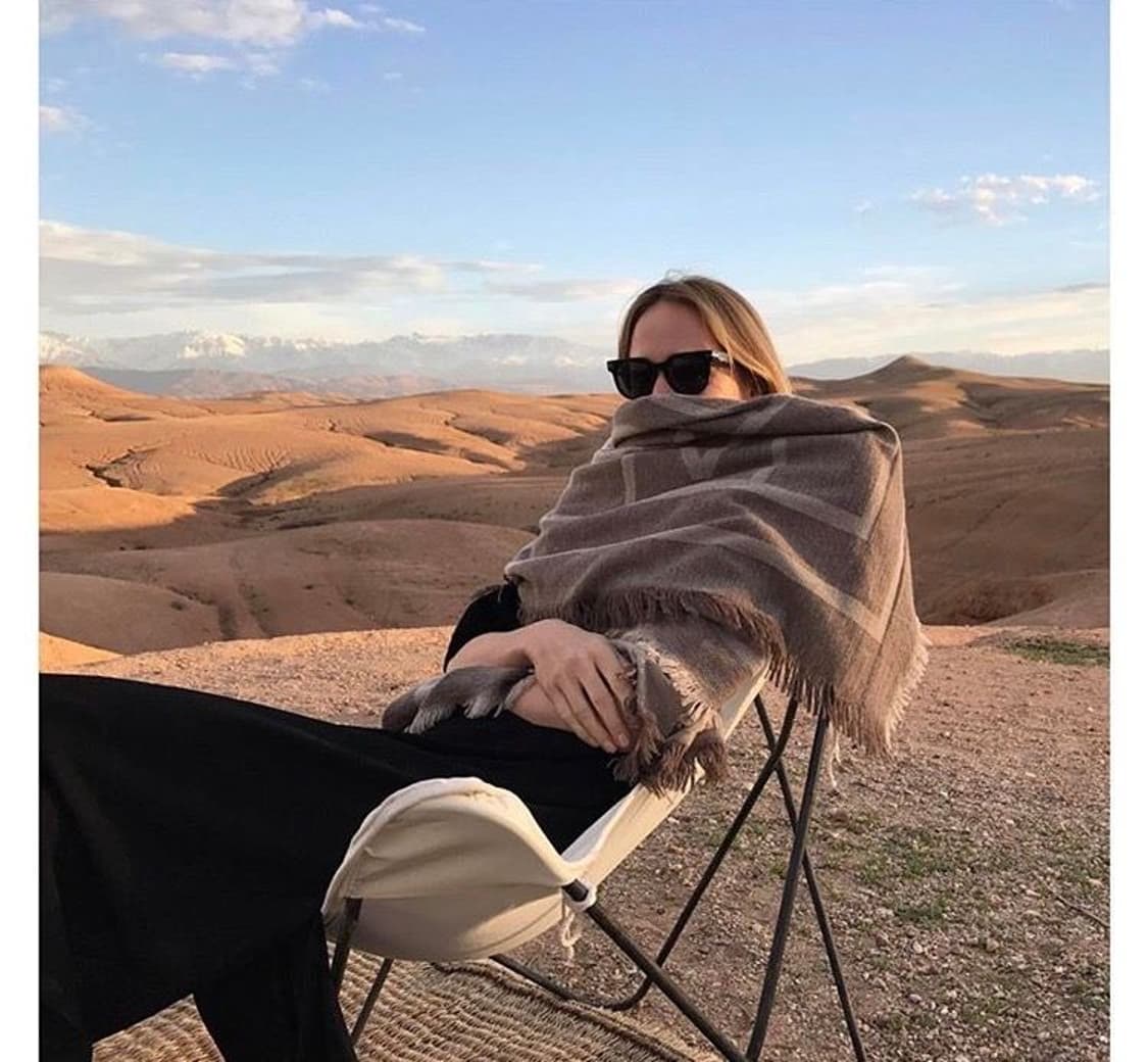 토템 모노그램 울 캐시미어 스카프 베이지 상품이미지2