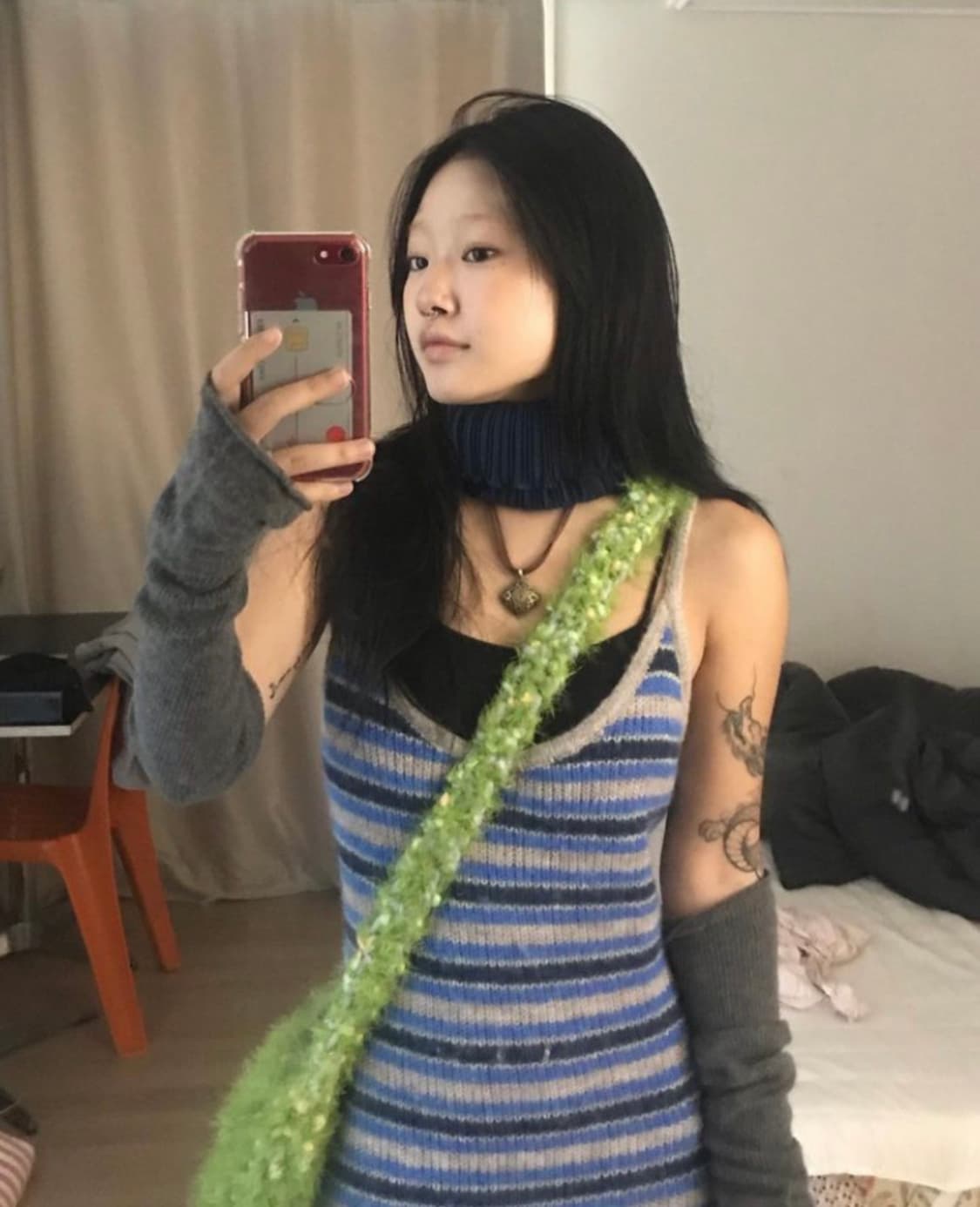 얼스지구 얼쓰지구 earthjigu 웰컴투상아 블루 나시 원피스 상품이미지1