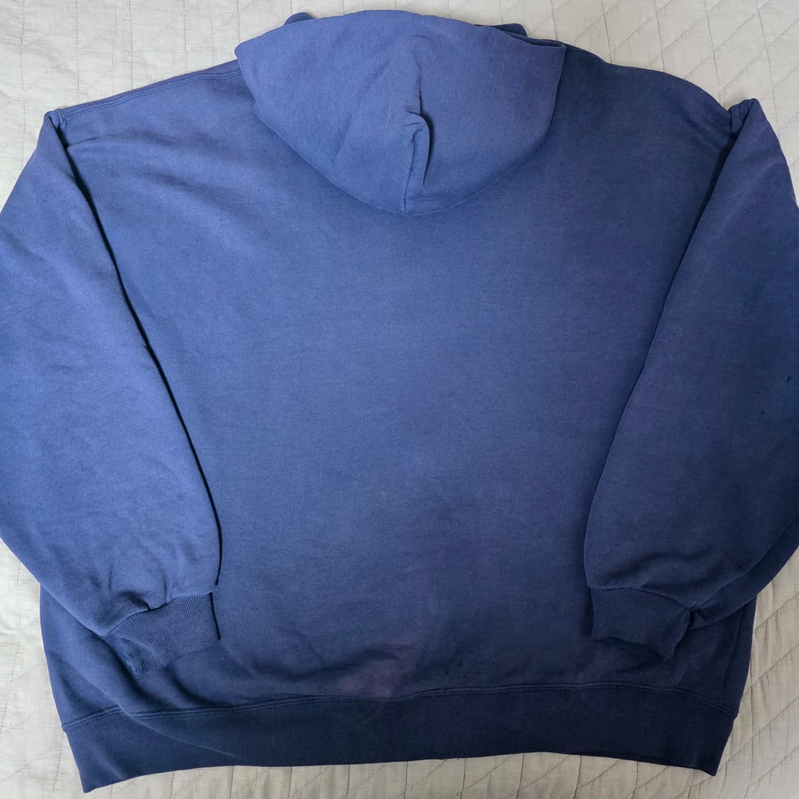 [XXL] 90s USA 빈티지 러셀 애슬레틱 후드집업 네이비 쿨페이드 상품이미지5