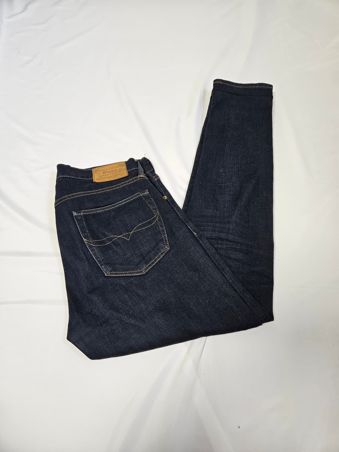 폴로 랄프로렌 신형 가죽패치 데님팬츠 청바지 진 31 상품이미지1