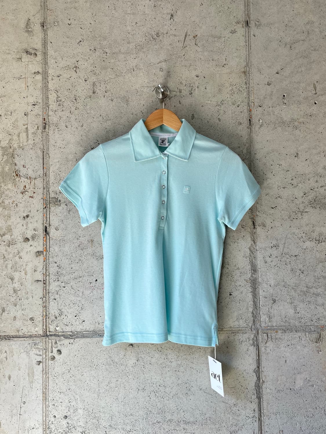 Courreges 꾸레쥬 로고 티셔츠 블루 상품이미지6