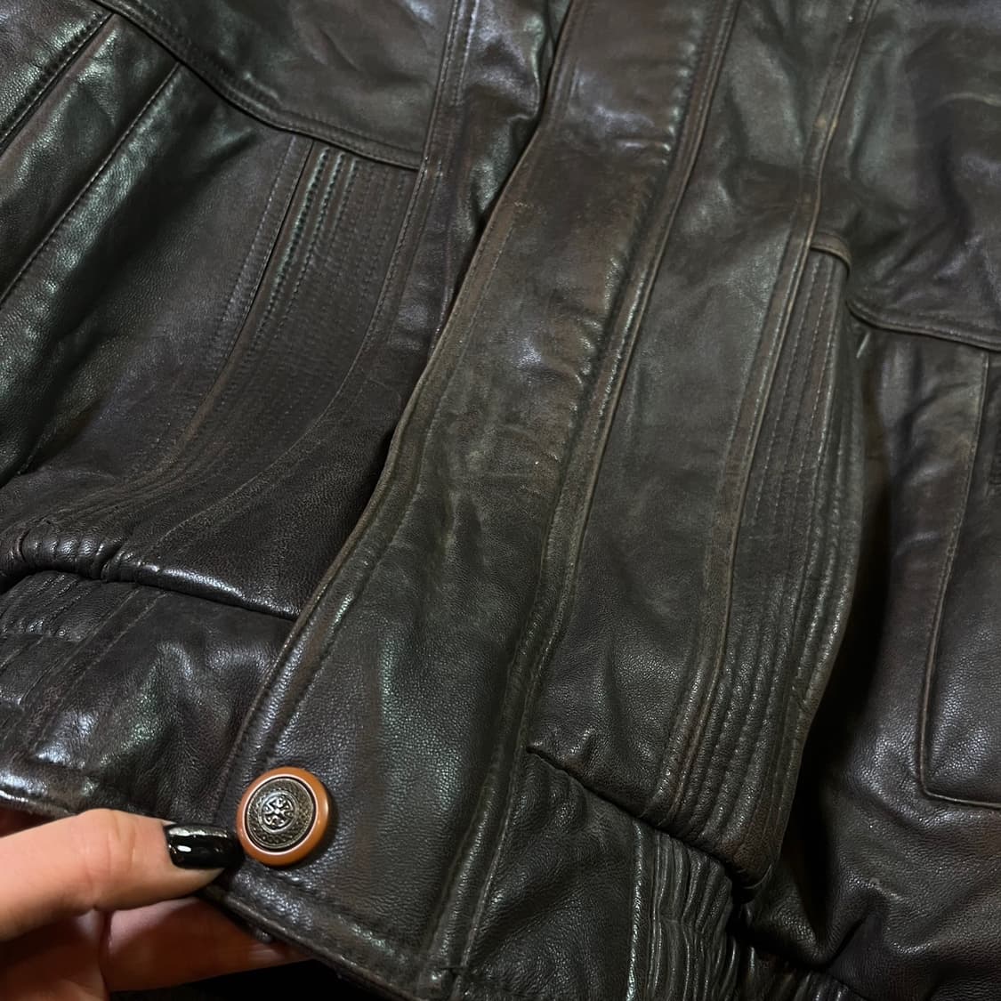 VINTAGE 빈티지 양가죽 봄버자켓 상품이미지6