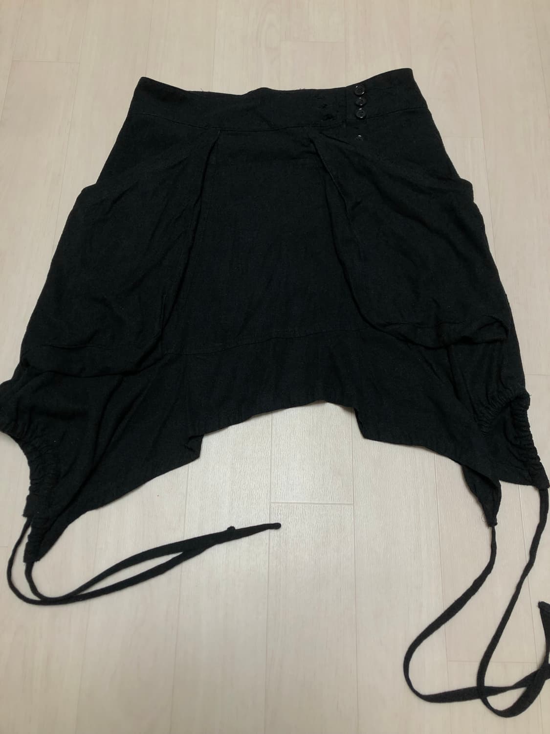 코이세이오 페어리 스트링 스커트 블랙 1사이즈 상품이미지2