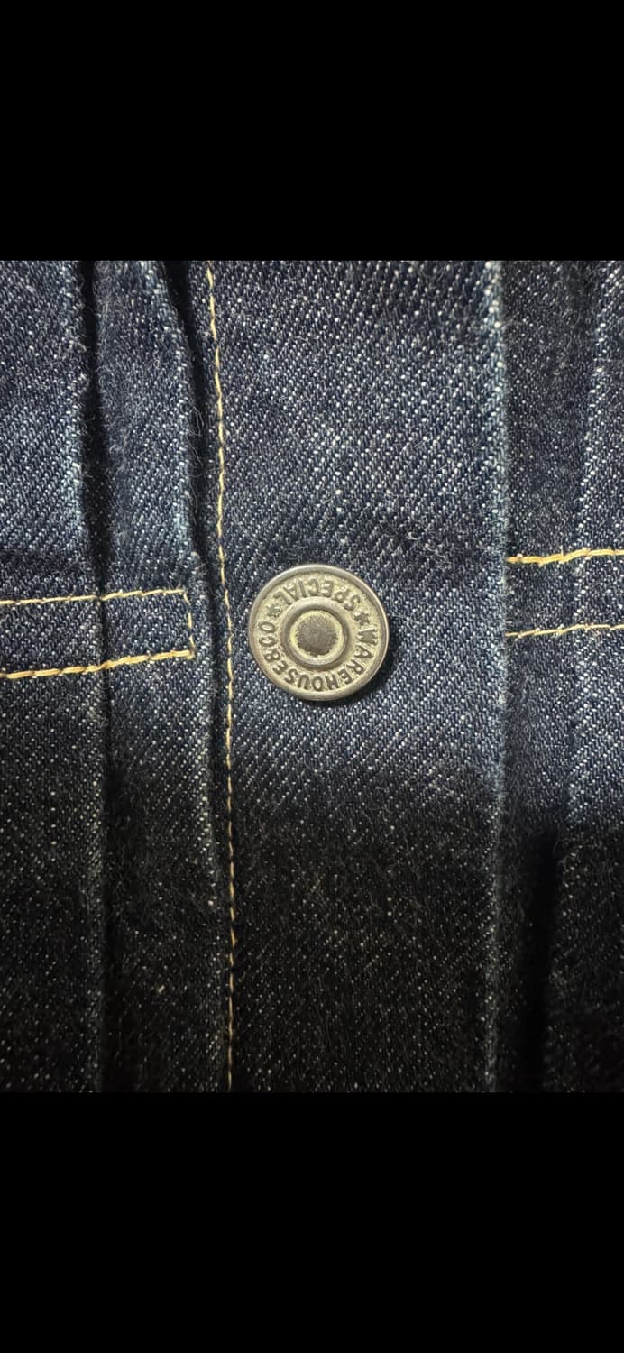 웨어하우스 DSB S2000XX 대전판 데님자켓 38사이즈 상품이미지3