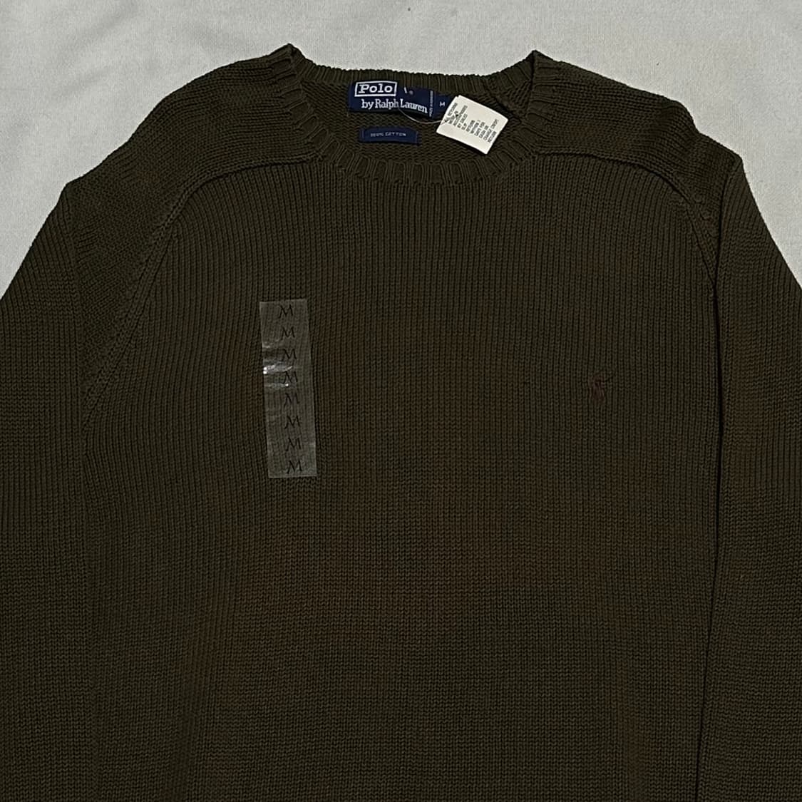 M 새상품 폴로랄프로렌 브라운 코튼 니트 상품이미지1