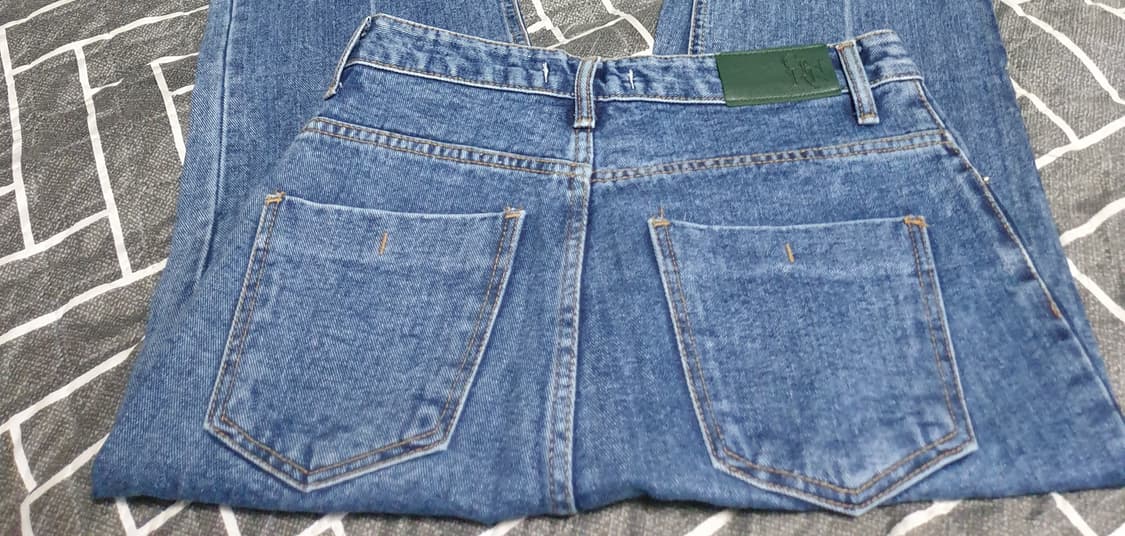 제너럴아이디어 세미와이드 데님팬츠 중청 (S) 상품이미지4